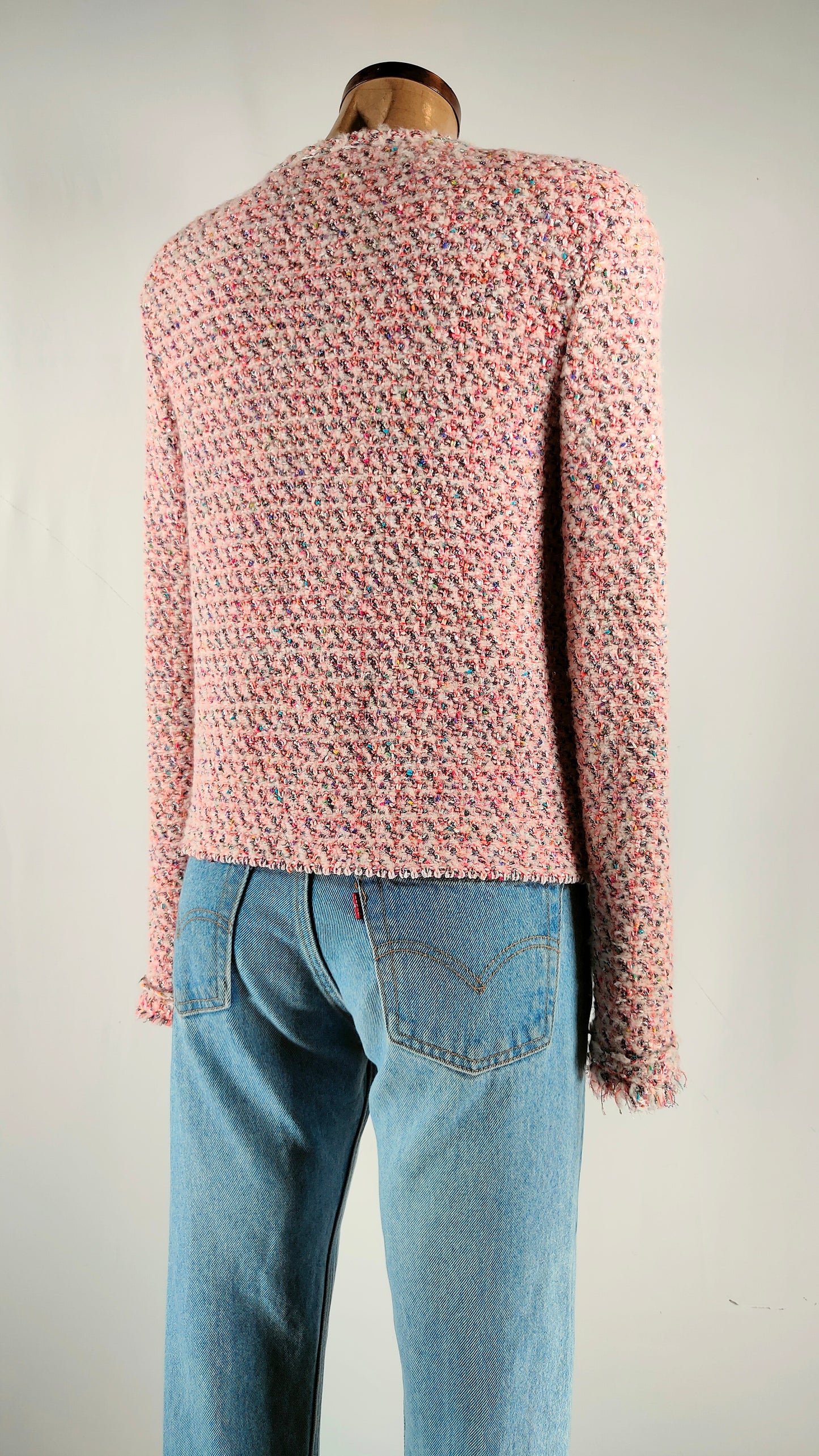 Chaqueta jaspeada multicolor lana Marccain