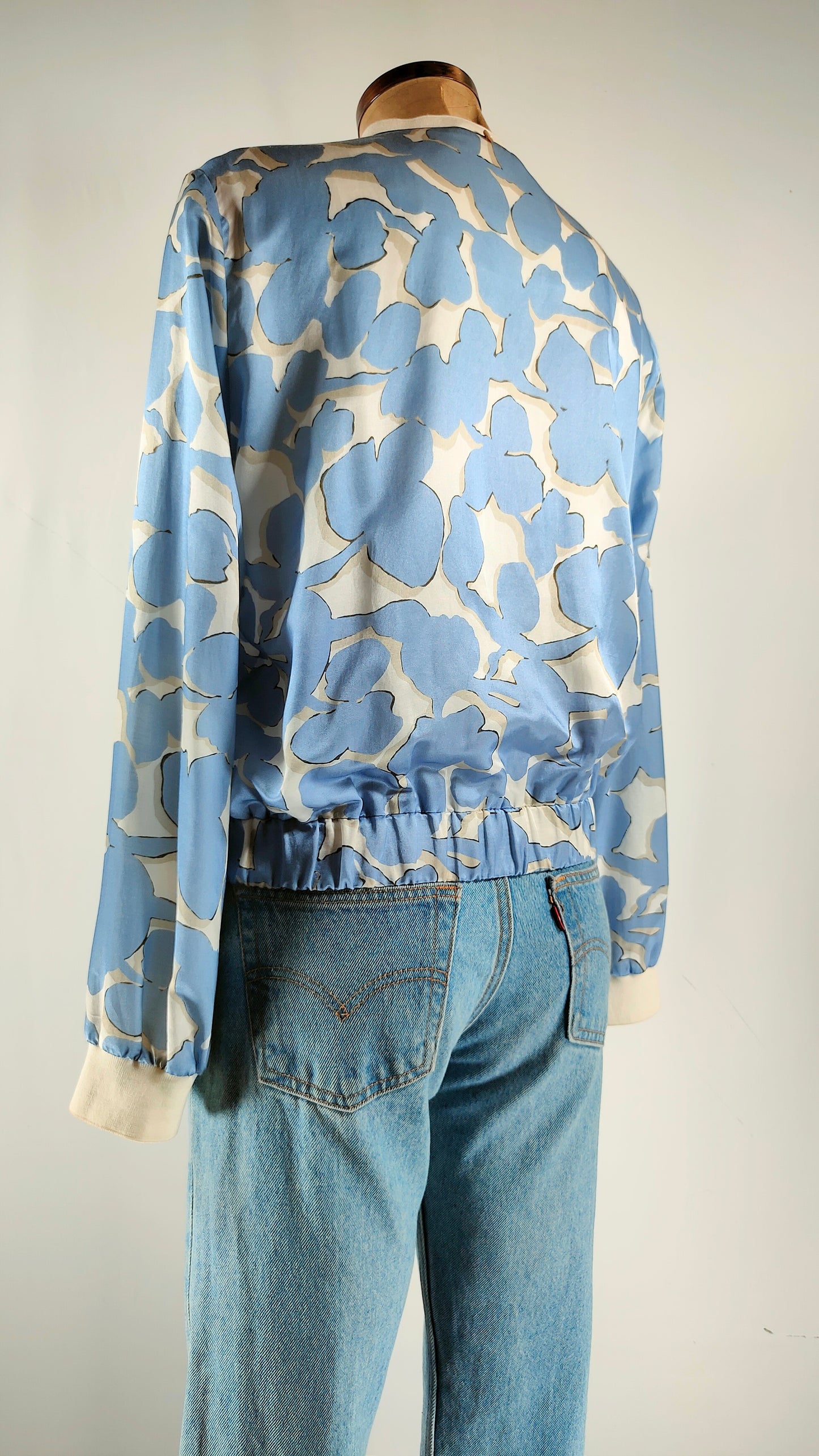 Chaqueta estampada de seda Louis Mia