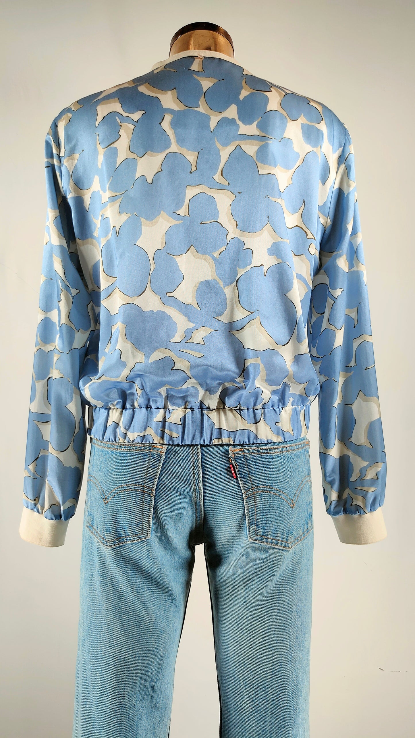Chaqueta estampada de seda Louis Mia