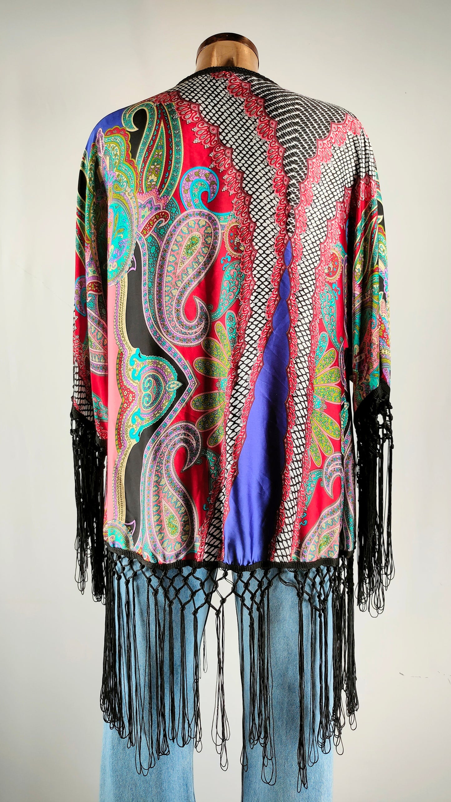 Chaqueta con flecos Valeria Derbais