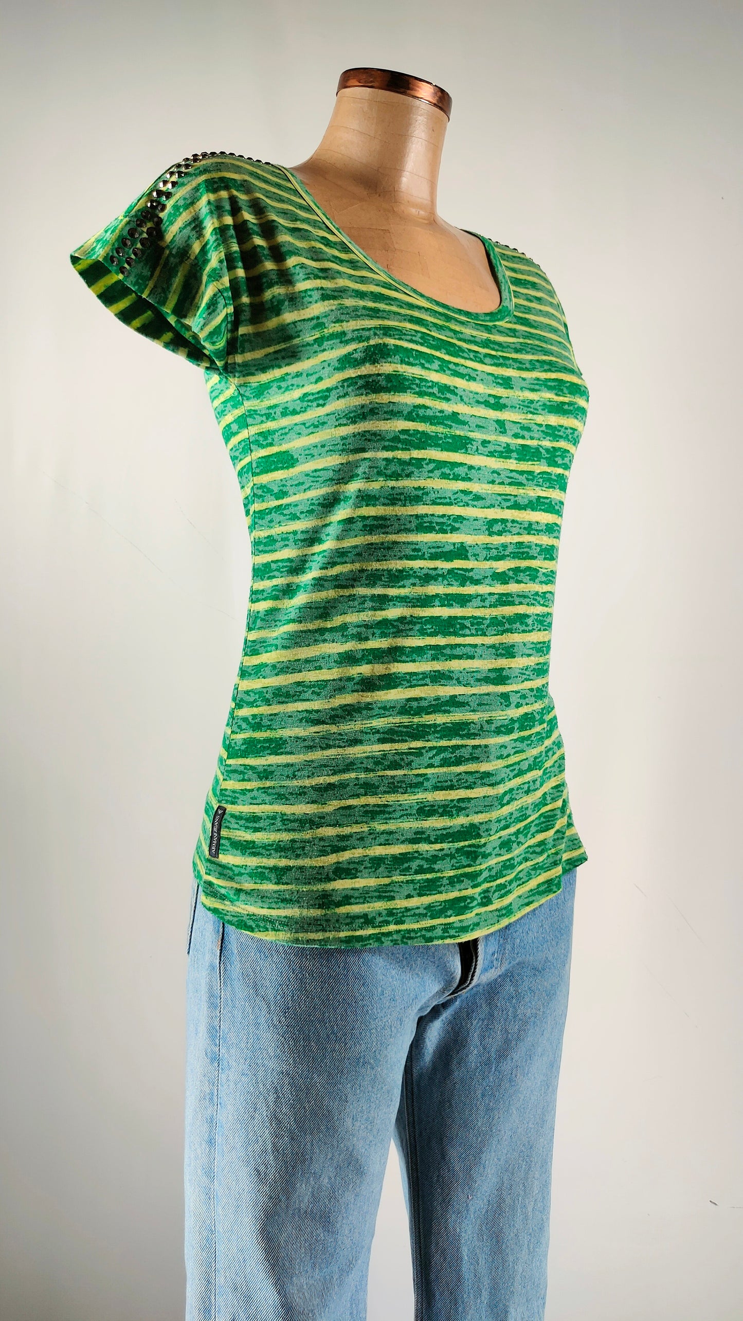 Camiseta Armani jeans de rayas