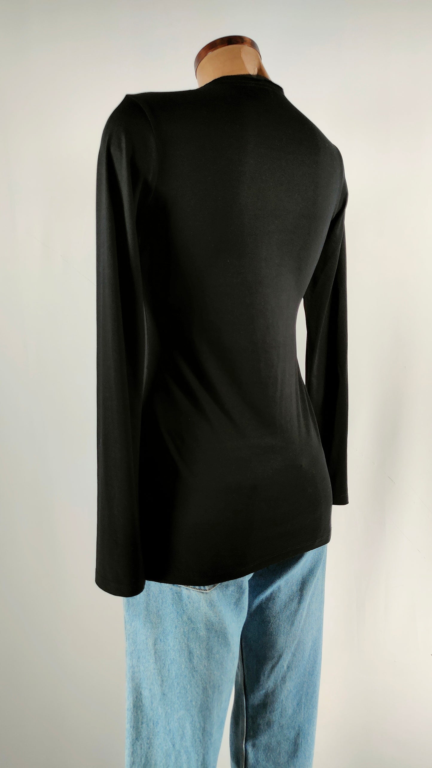 Camiseta Salsa bimaterial negra