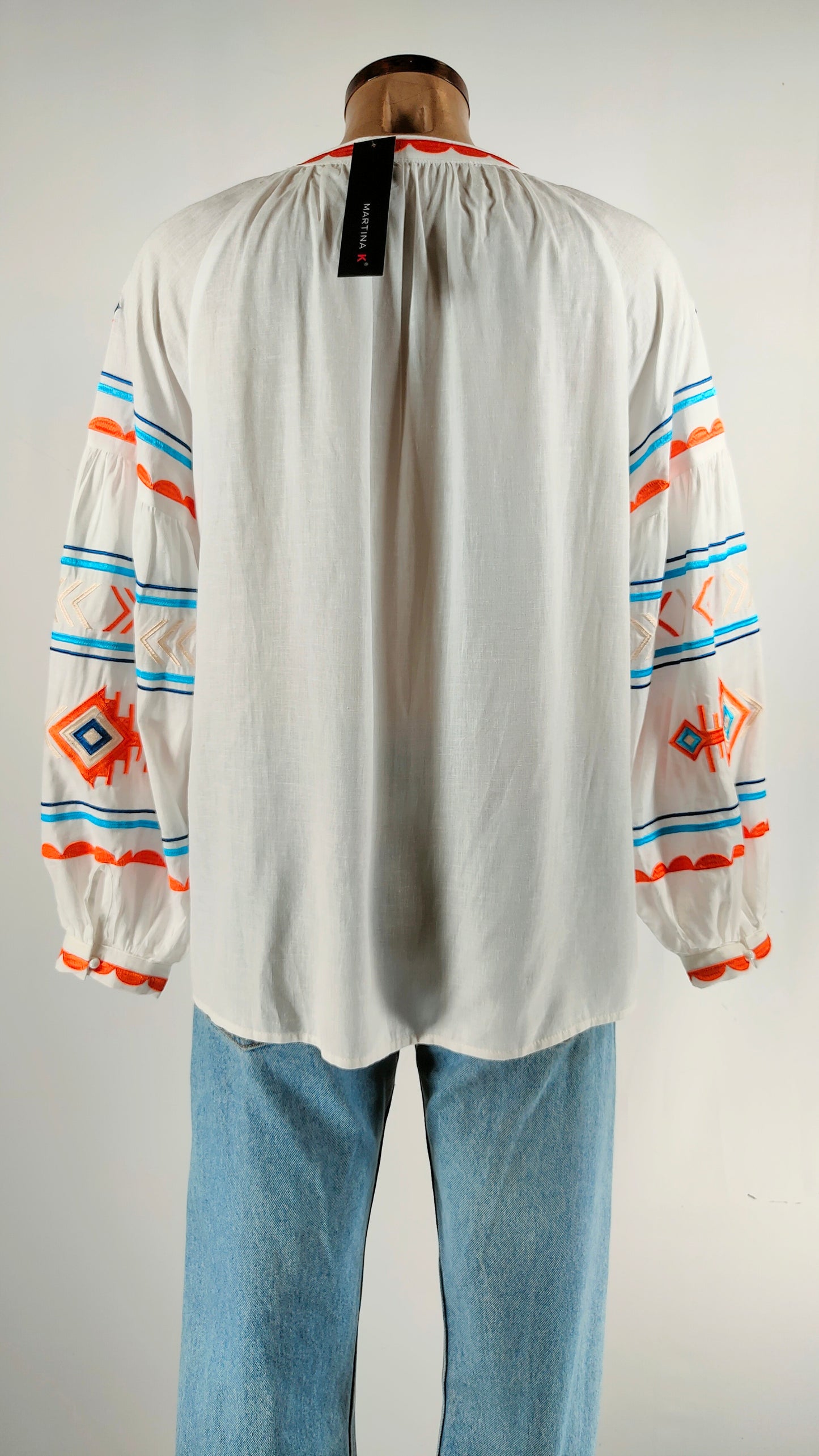 Blusa con bordado multicolor Martina K