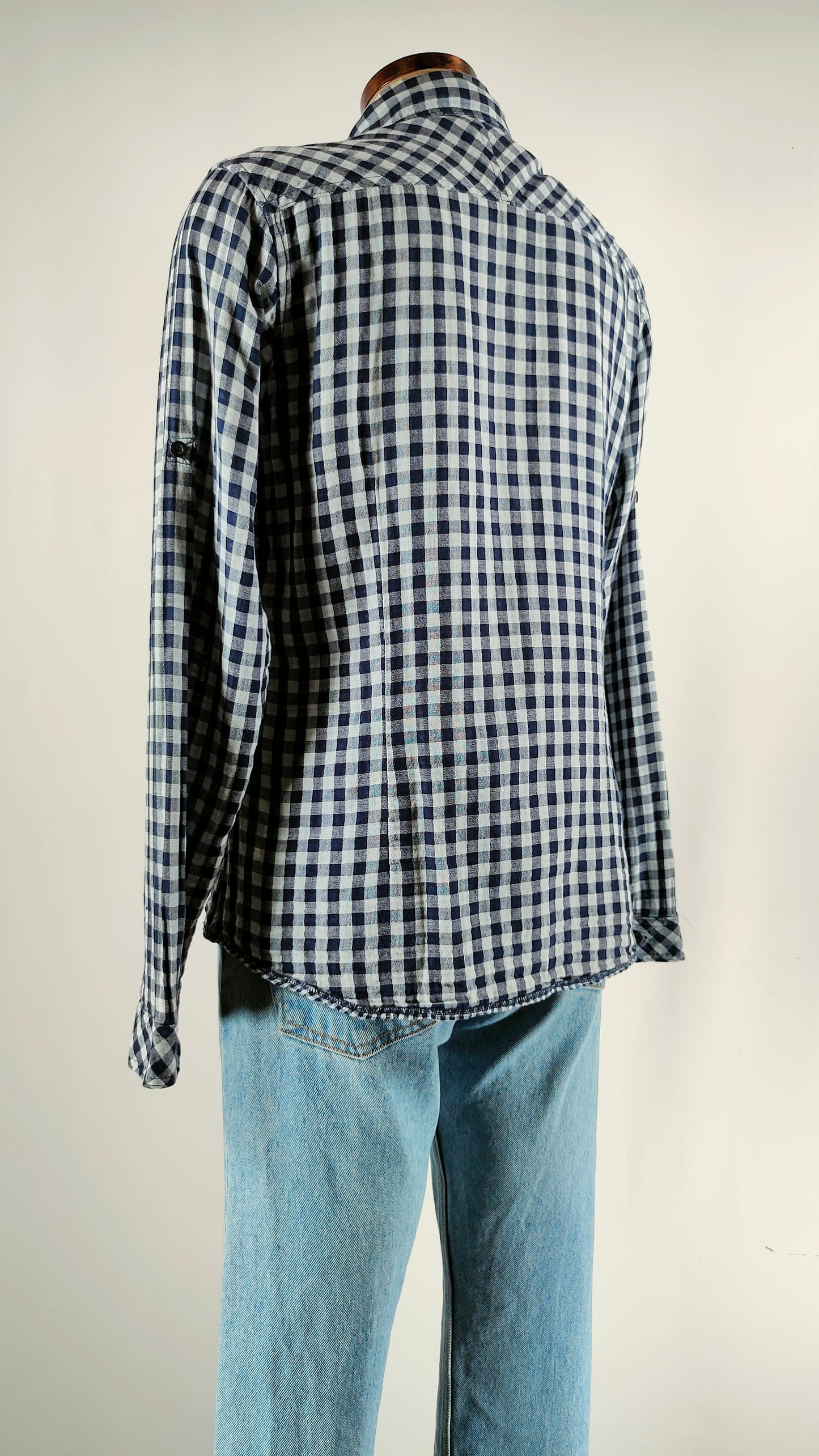 Camisa de cuadros azules AD