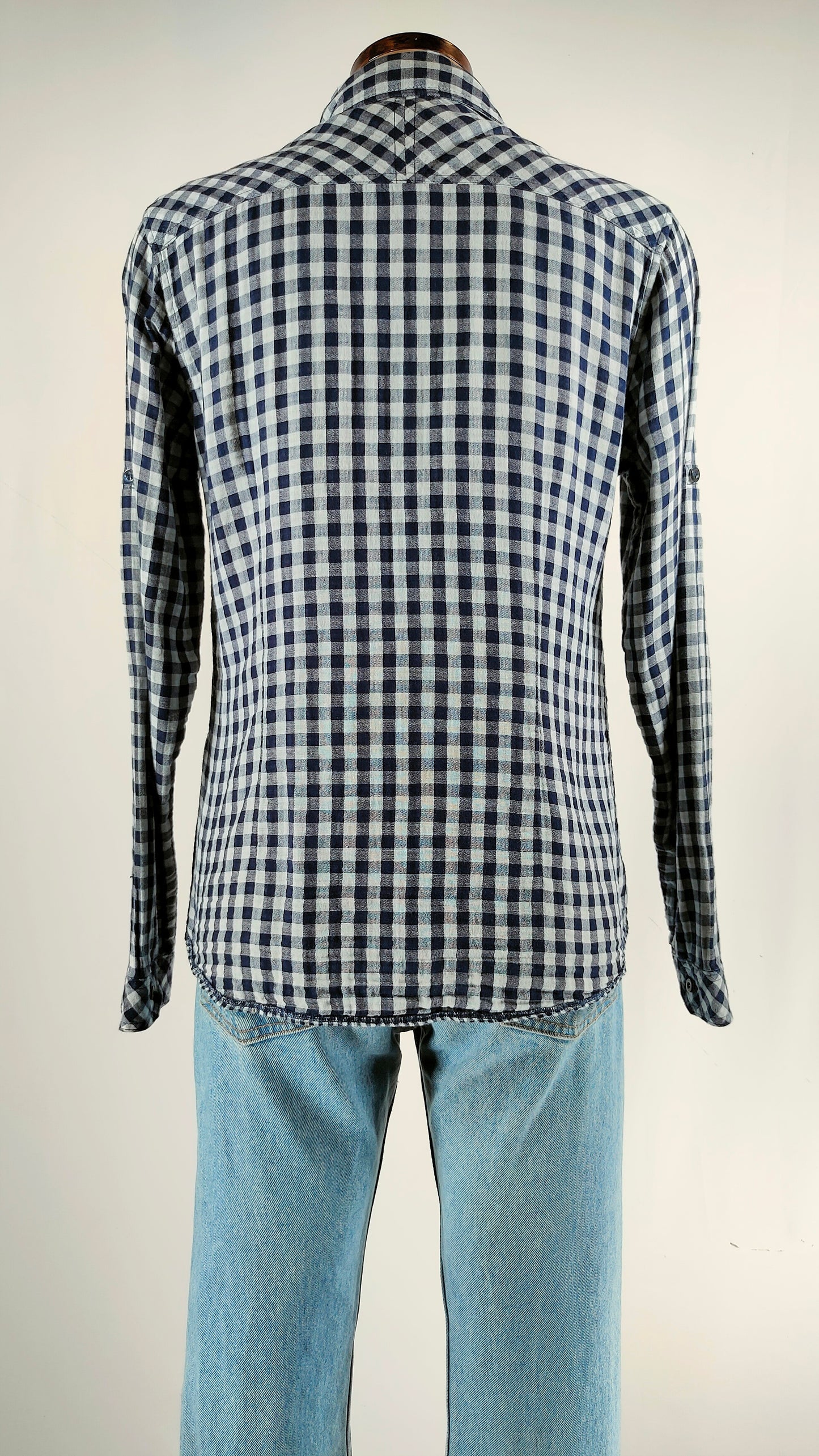 Camisa de cuadros azules AD