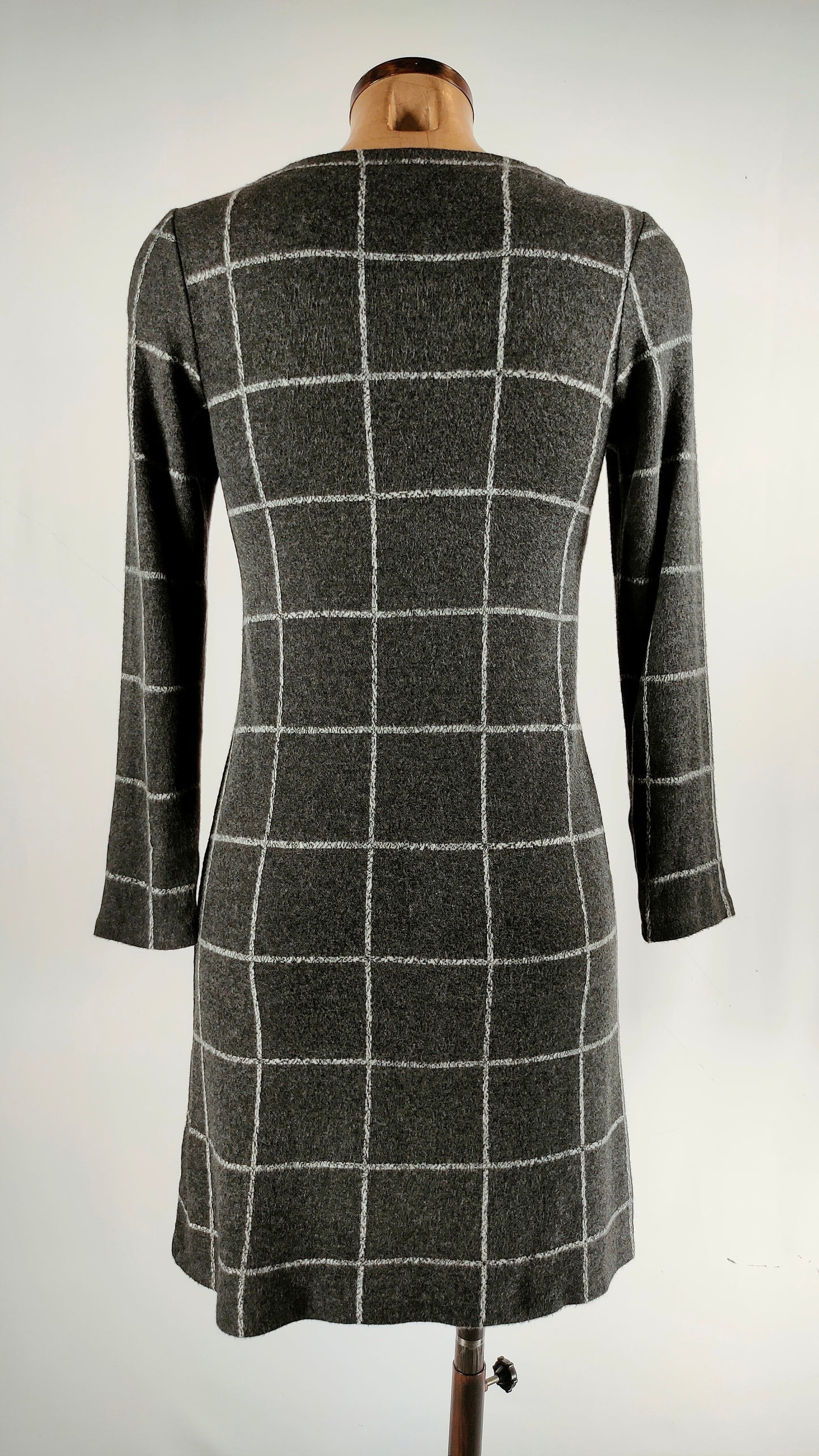Vestido de cuadros gris Guitare