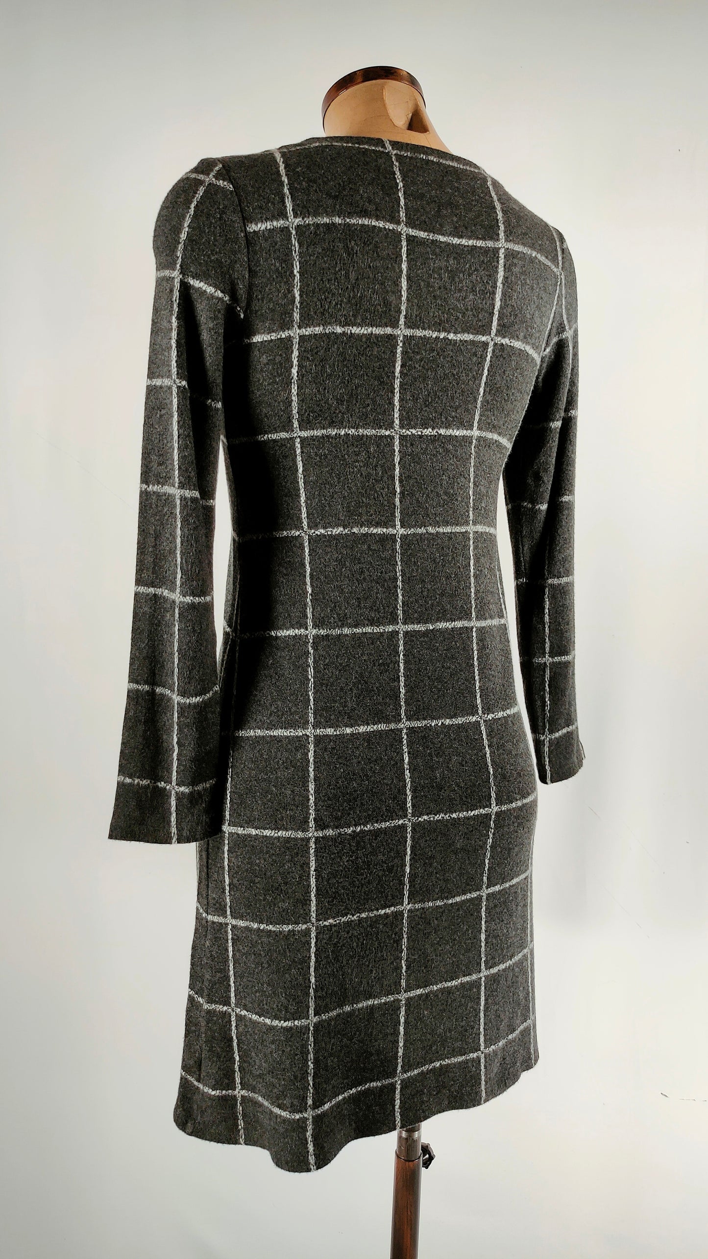 Vestido de cuadros gris Guitare