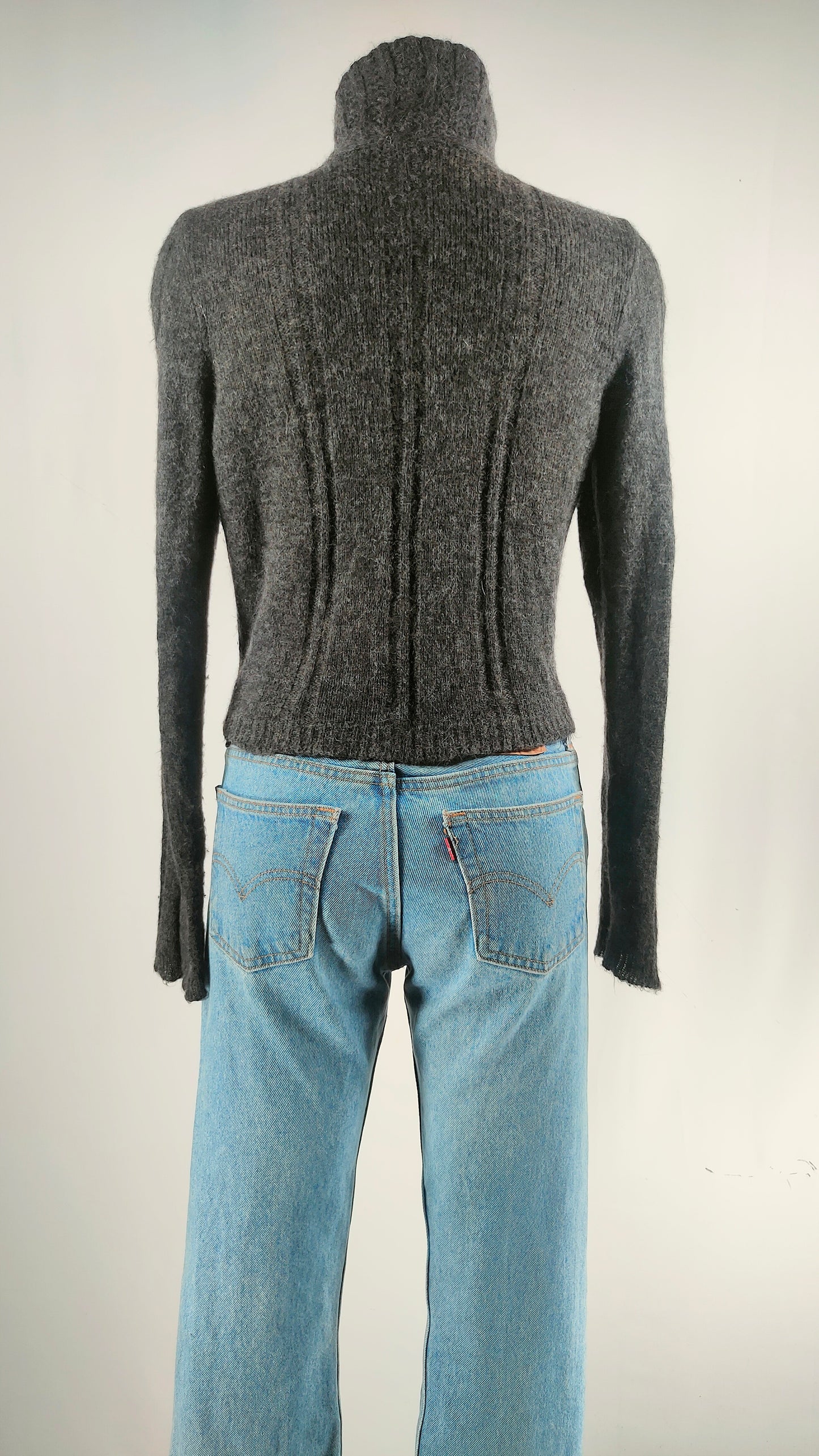 Chaqueta de lana gris Hugo Boss