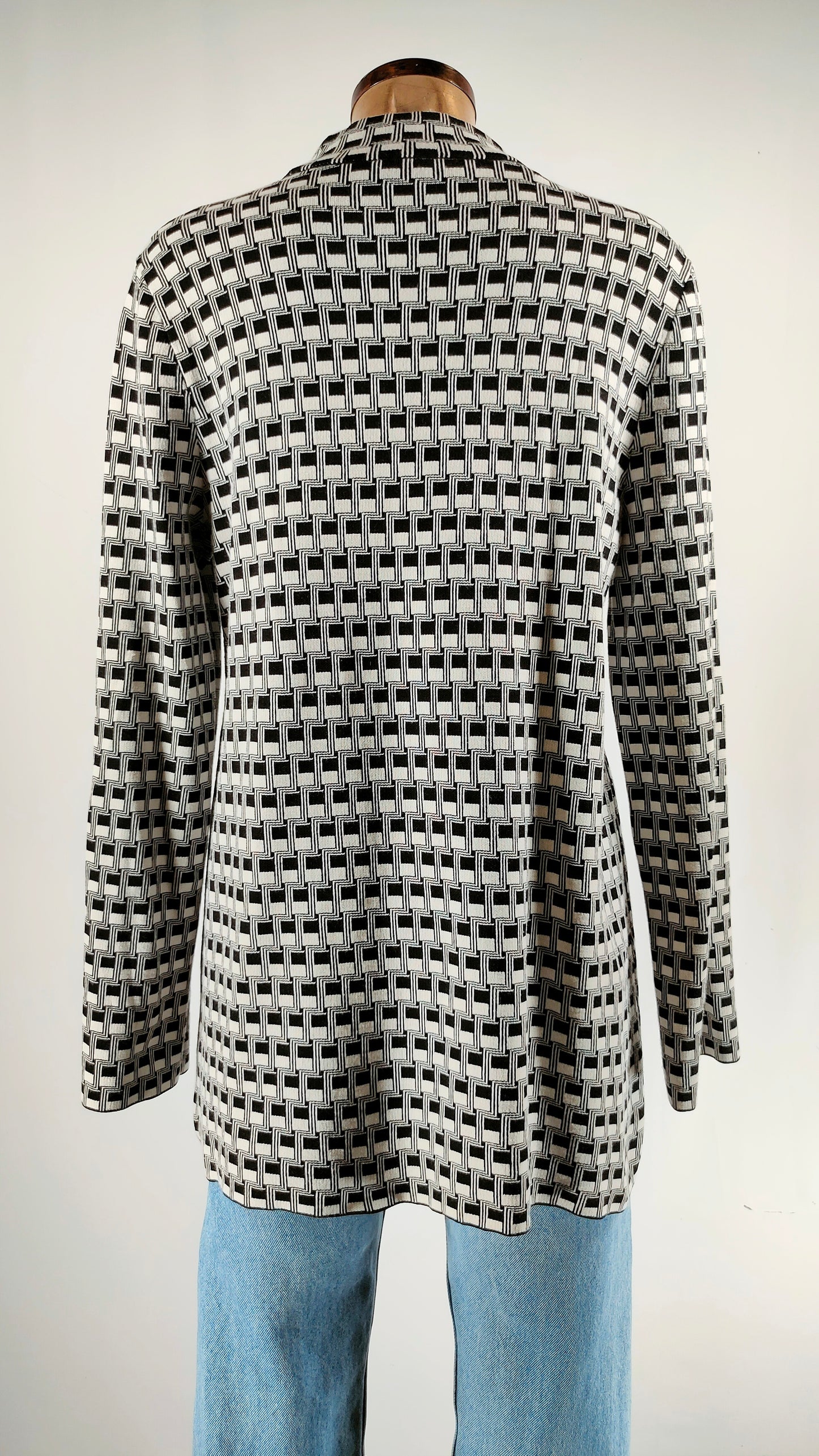 Vestido Cos blanco y negro