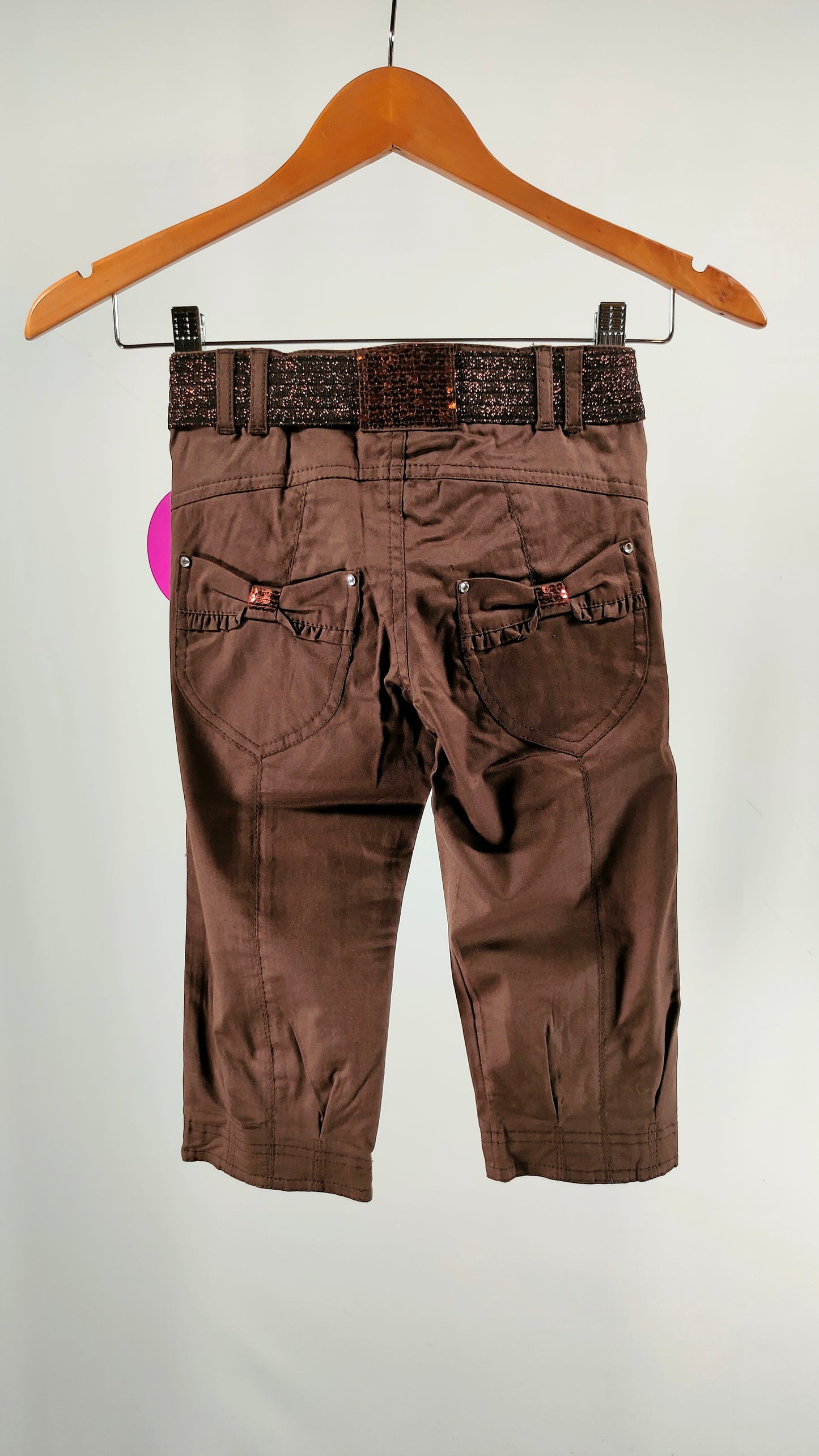 Pantalones con cinturón brillos Mayoral