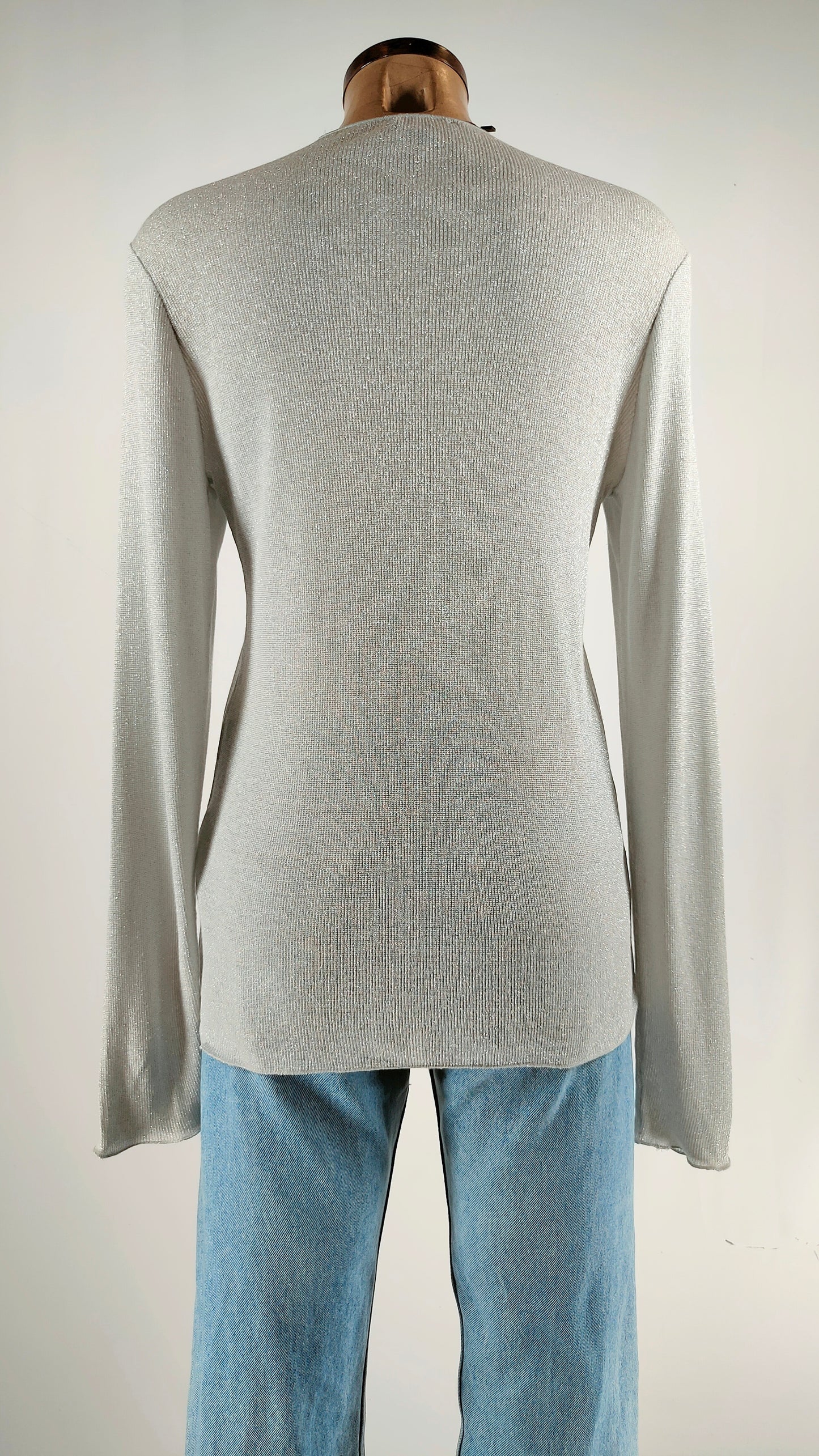 Jersey gris brillante Massimo Dutti