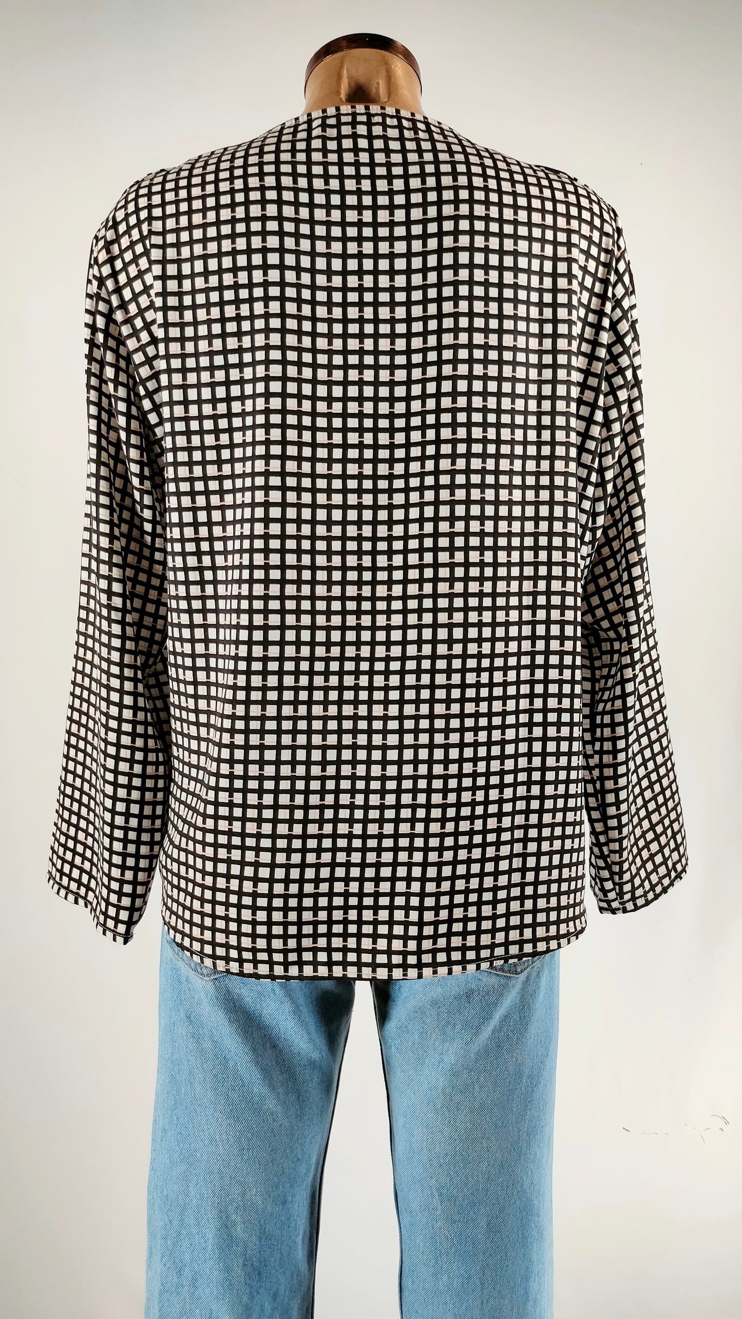 Blusa cuadros Cortefiel