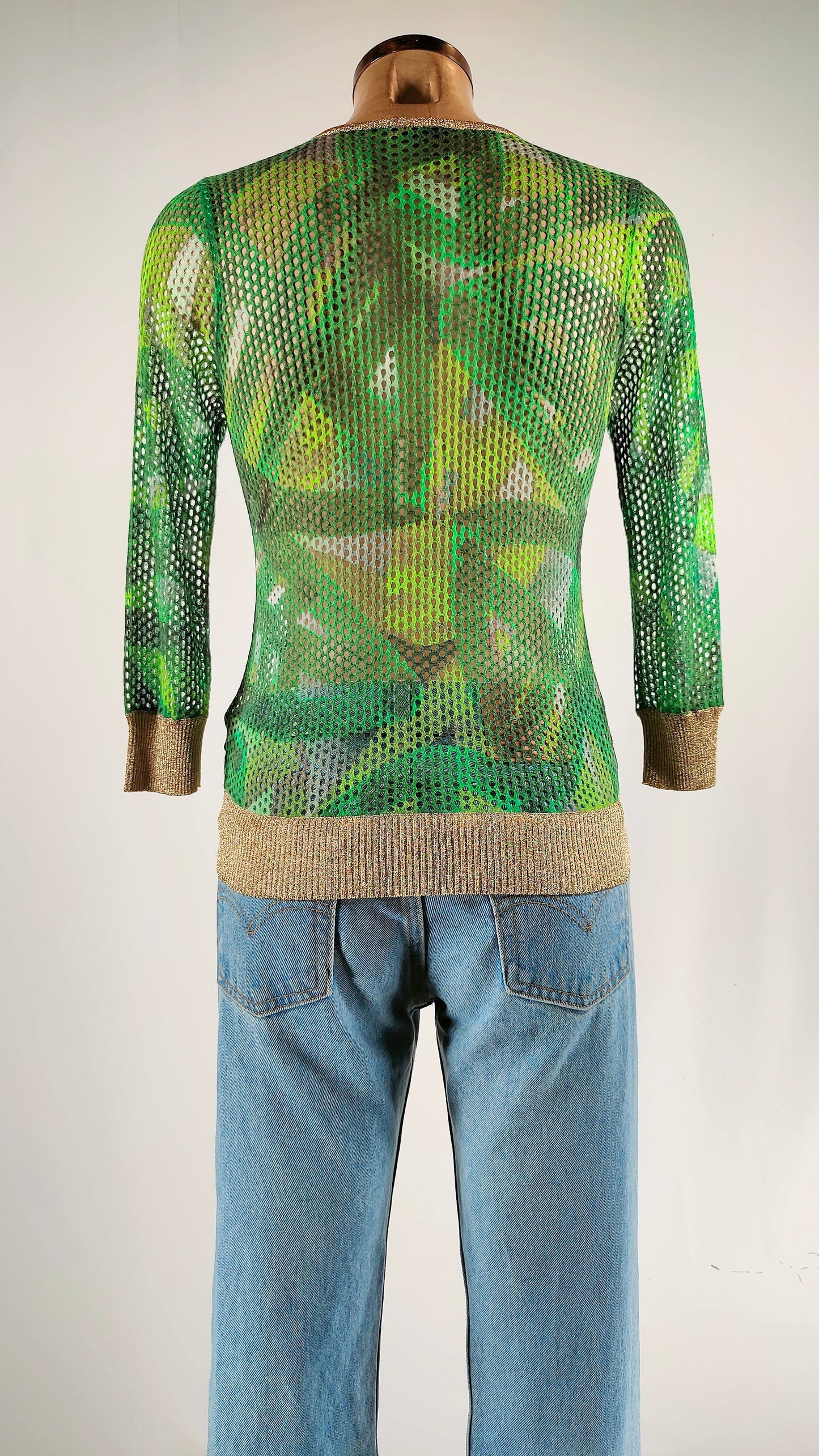 Jersey calado verde Escada