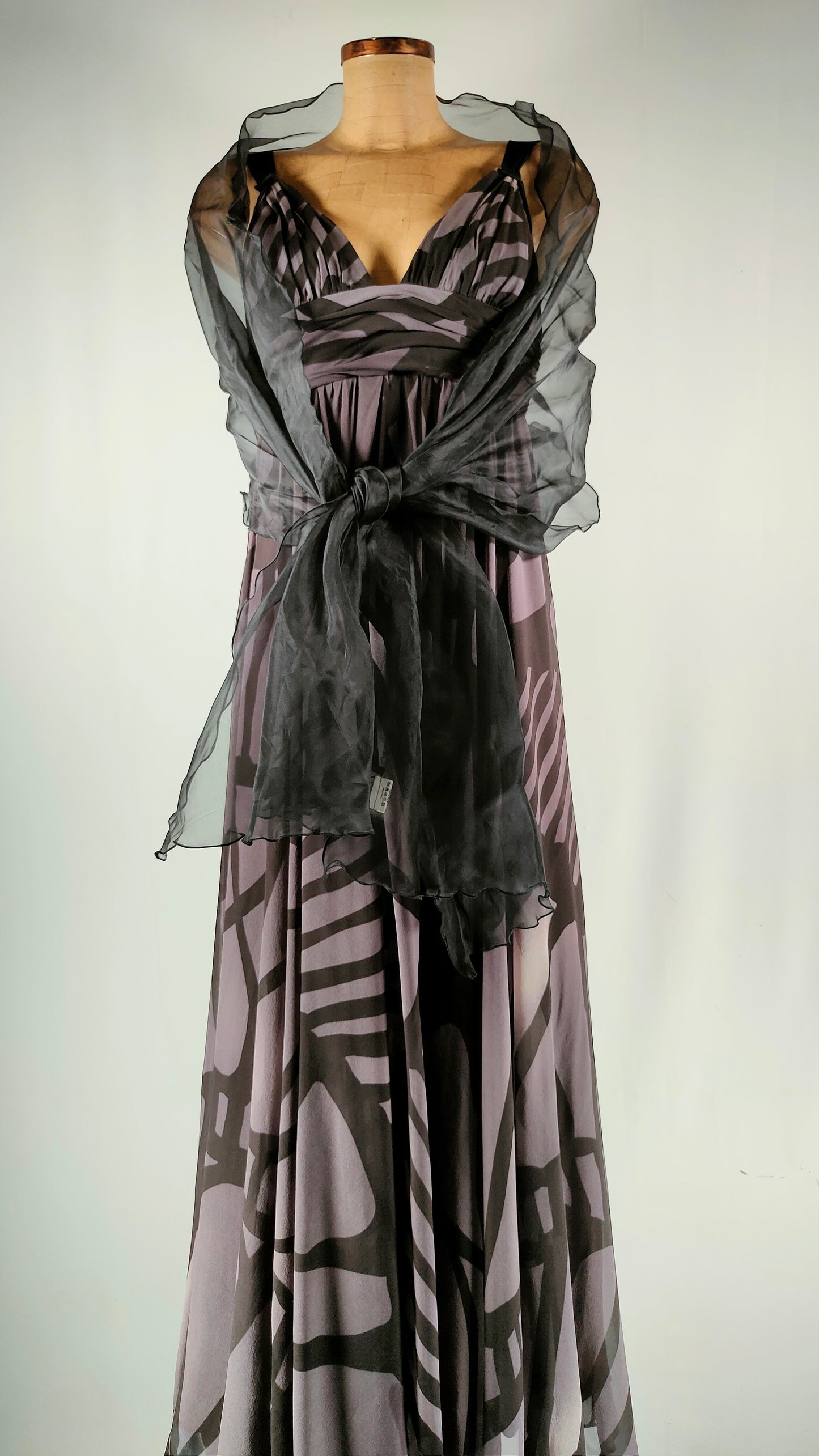 Vestido seda Max Mara estampado
