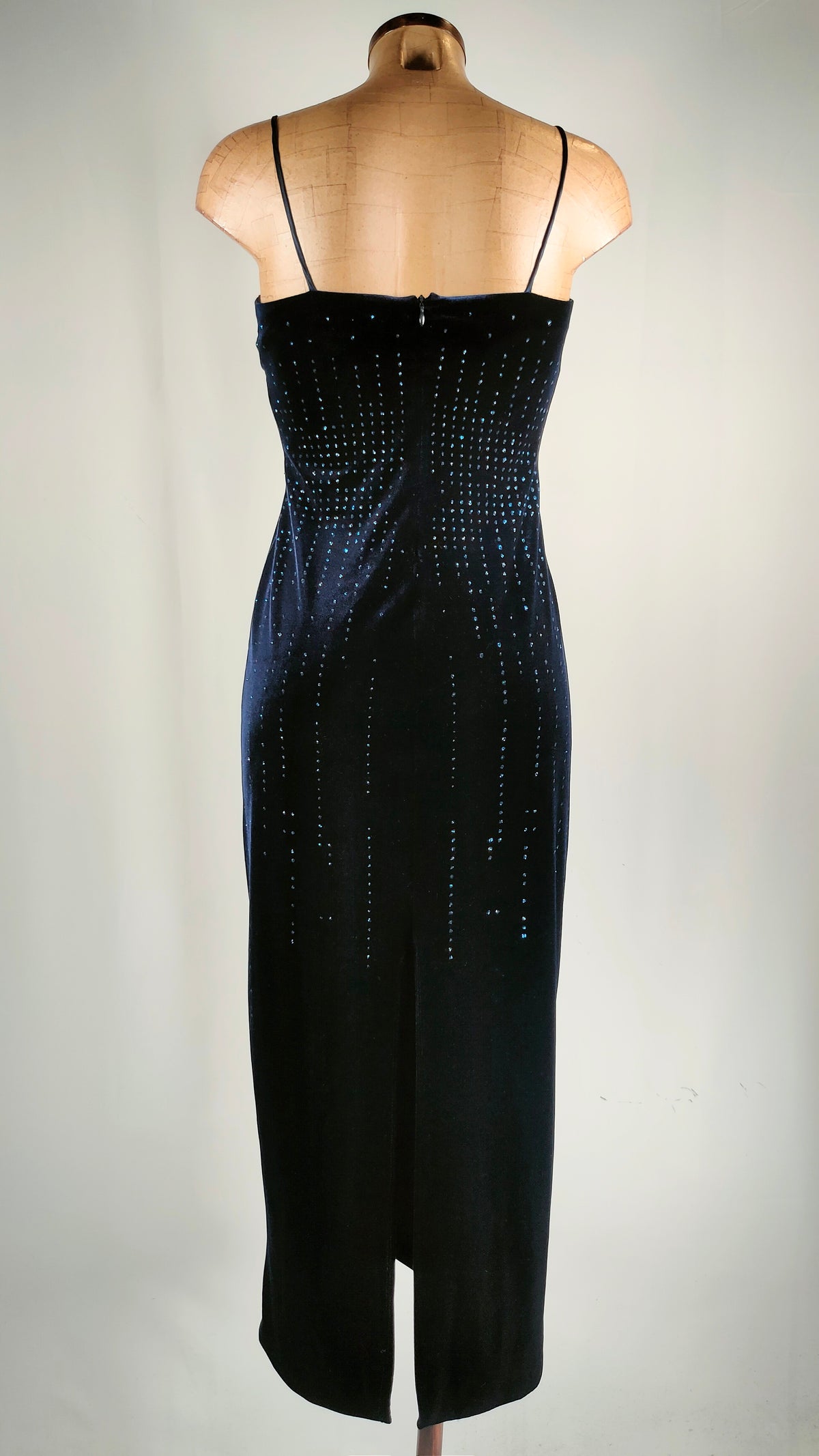 Vestido de terciopelo azul Laundry by Shelli Segal