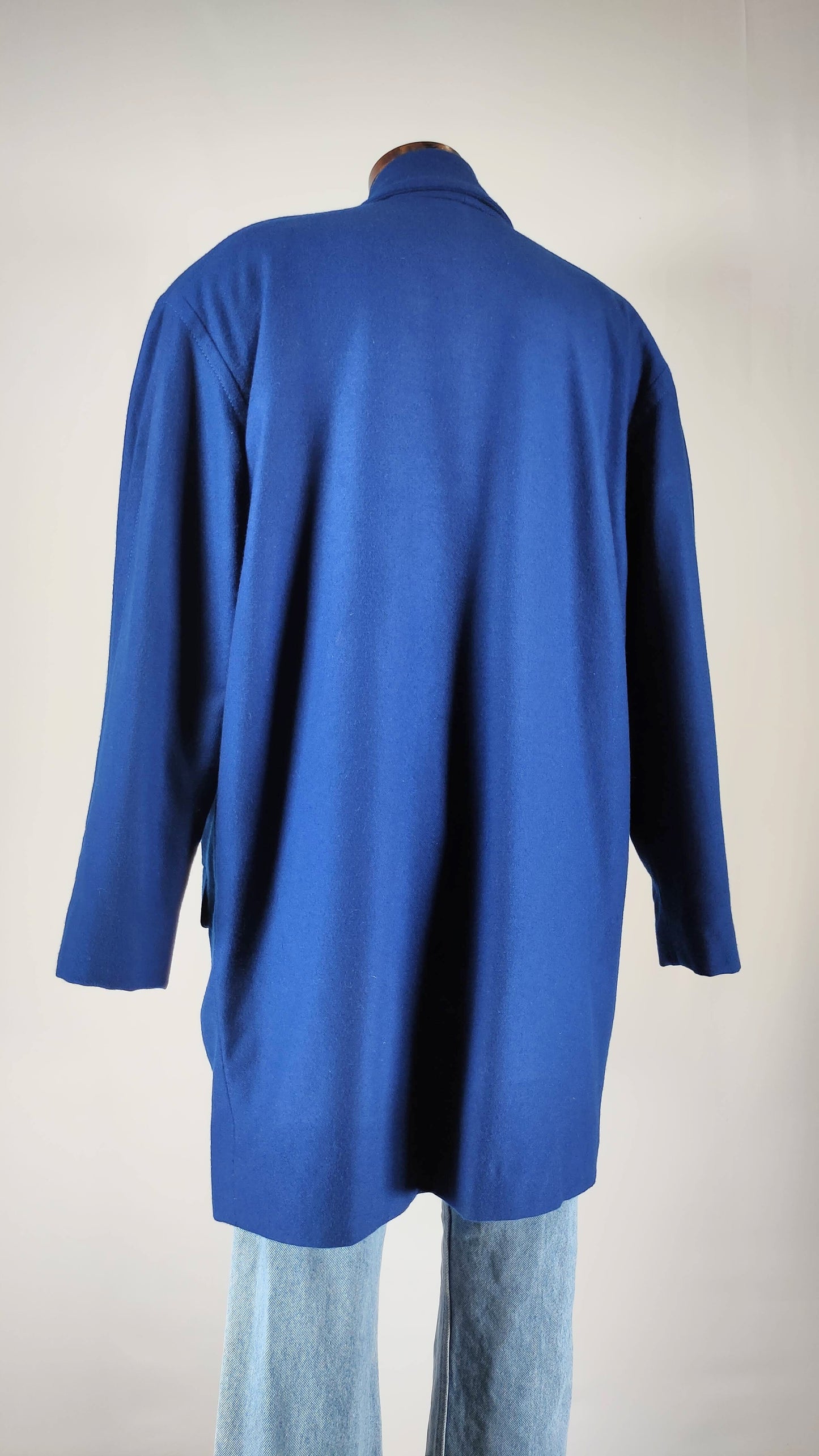 Abrigo oversize vintage azul