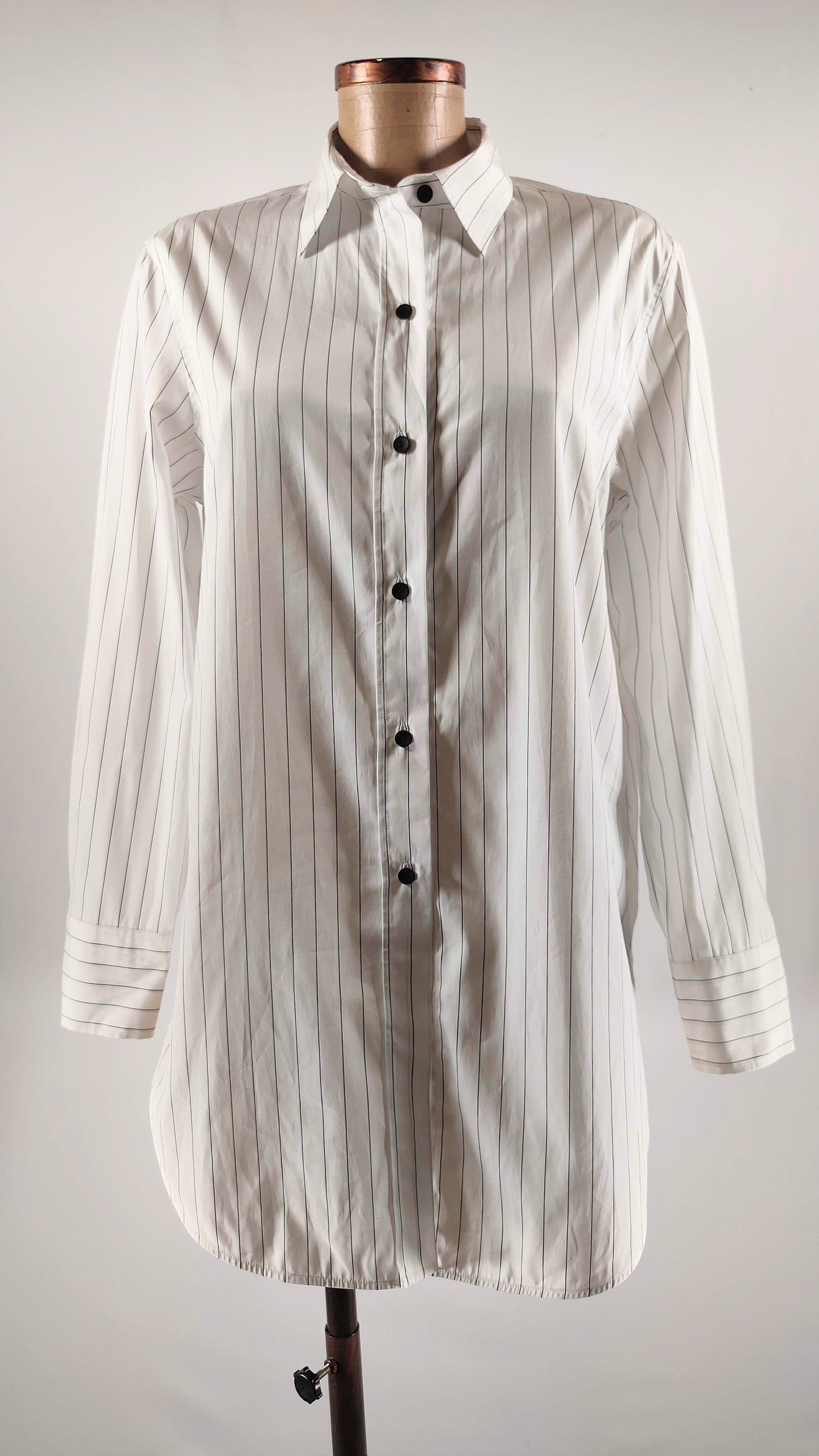 Camisa mezcla algodón doble raya