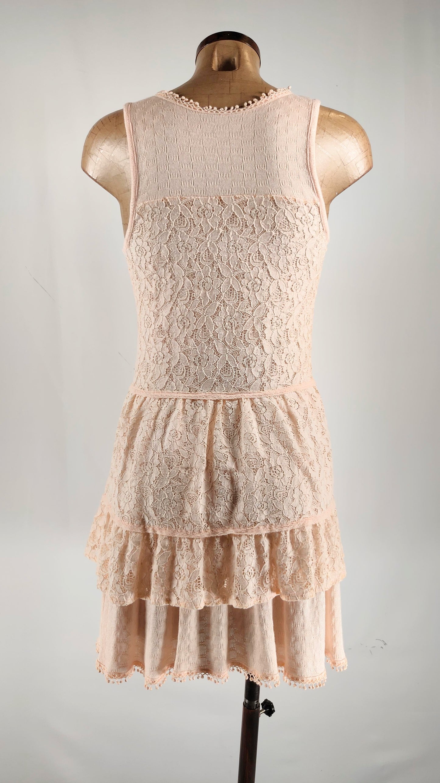 Vestido Ichi efecto bimaterial