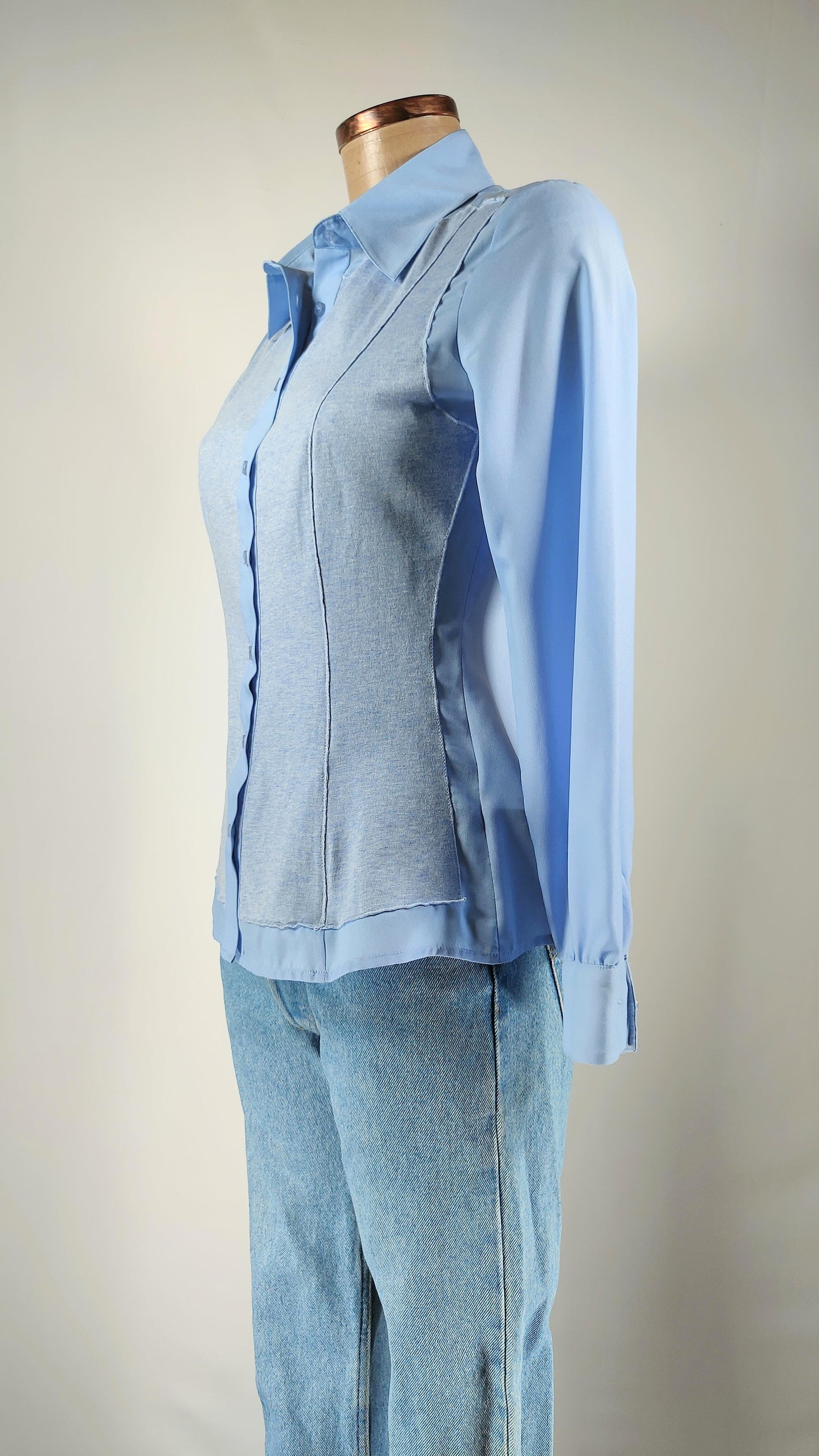 Camisa bimaterial