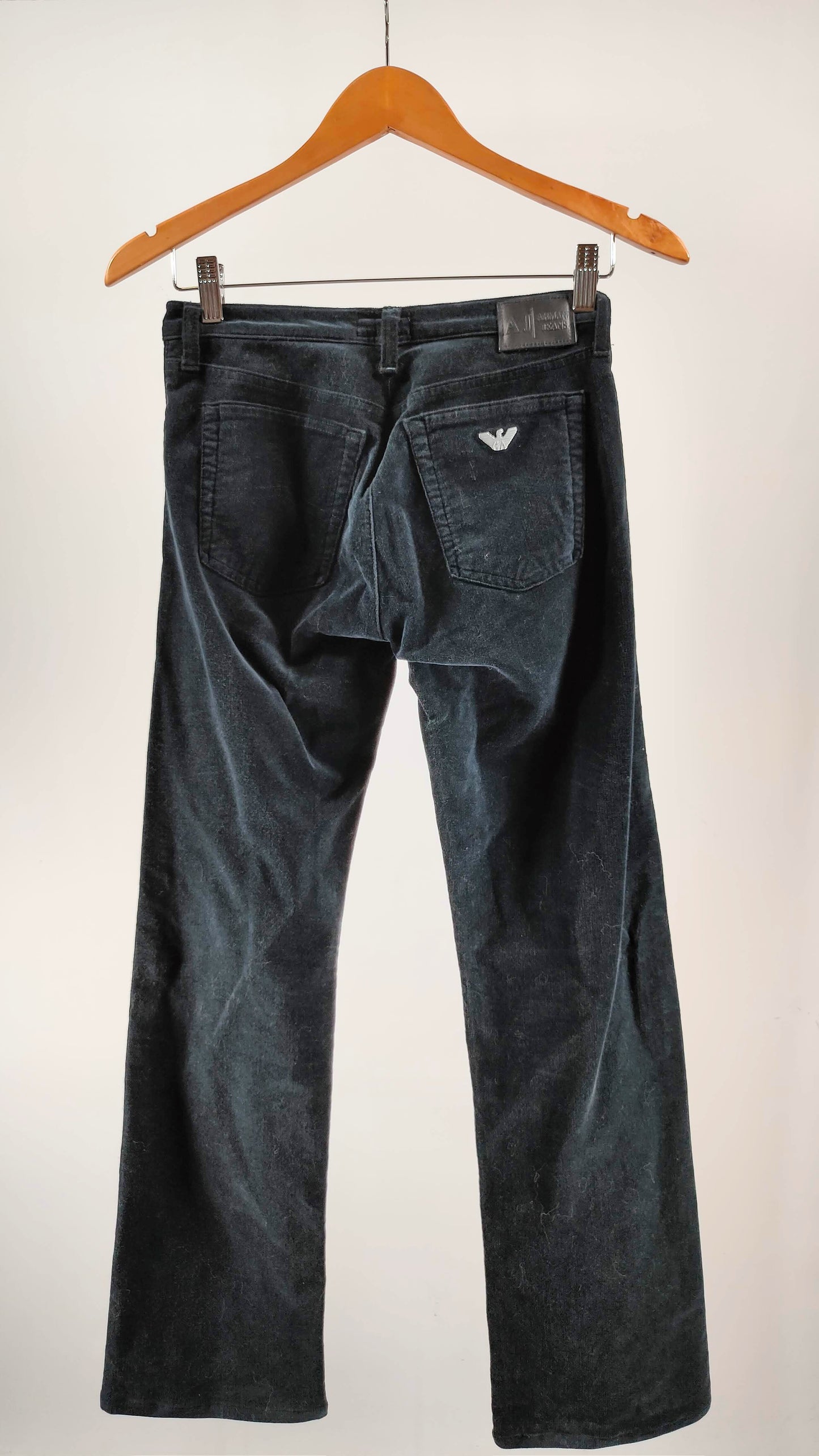 Pantalones armani de pana azules