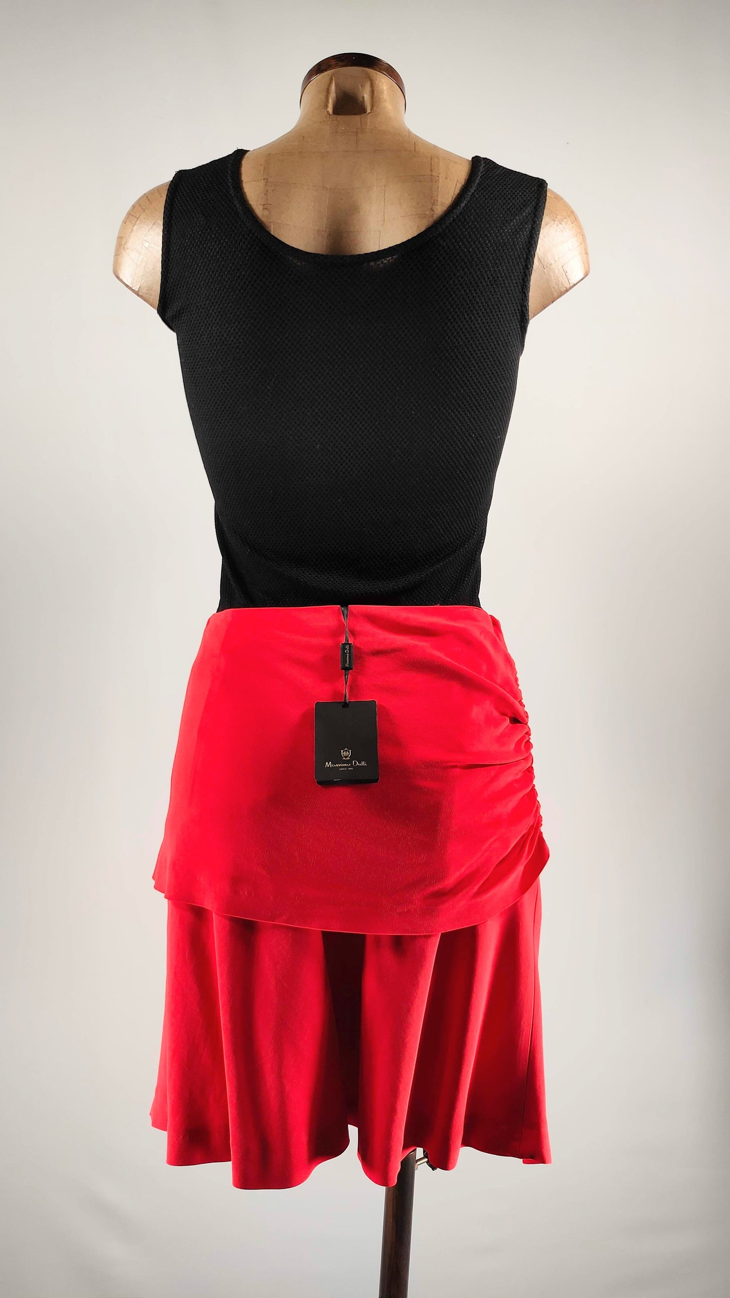 Falda coral Massimo Dutti