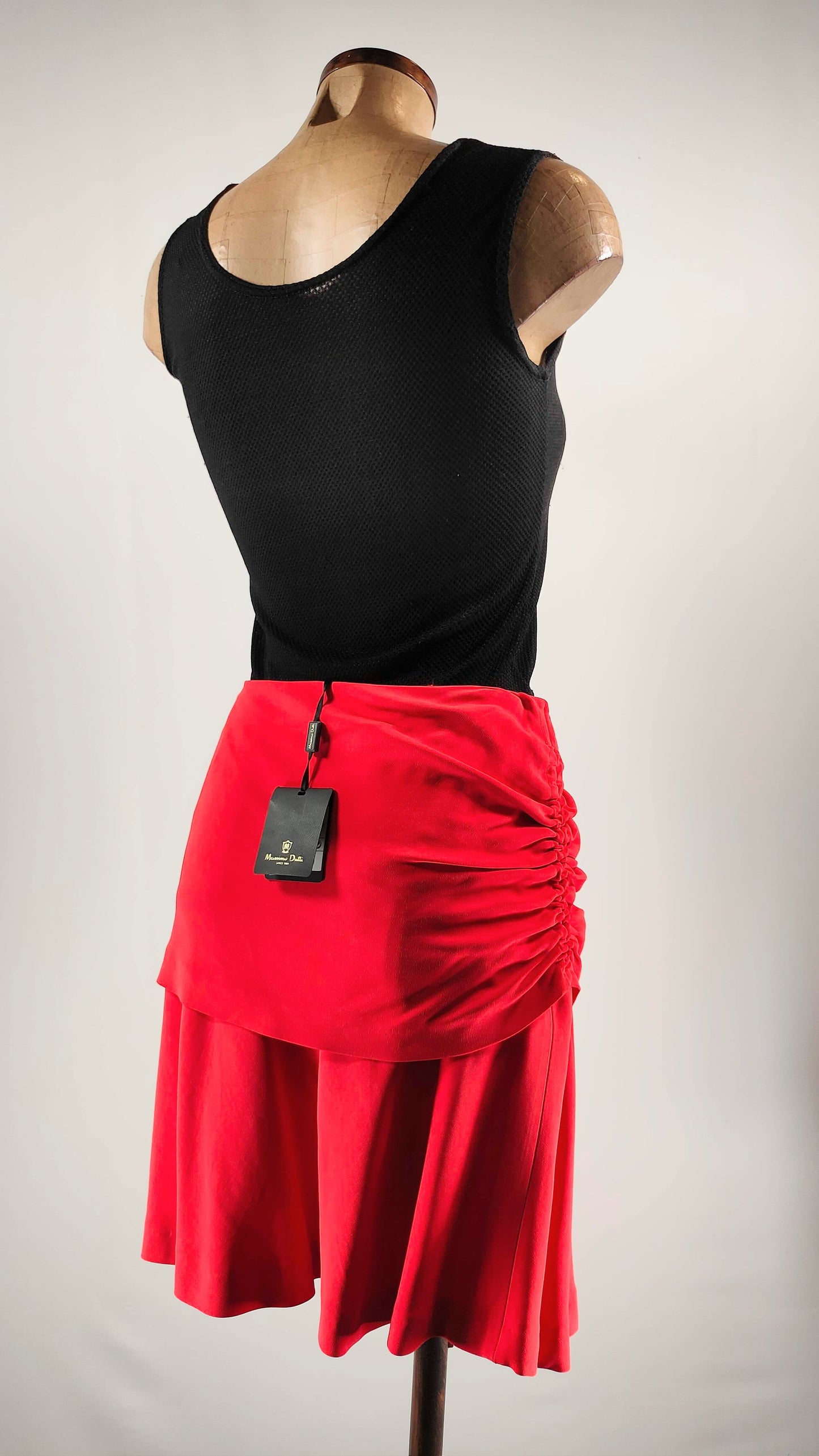 Falda coral Massimo Dutti