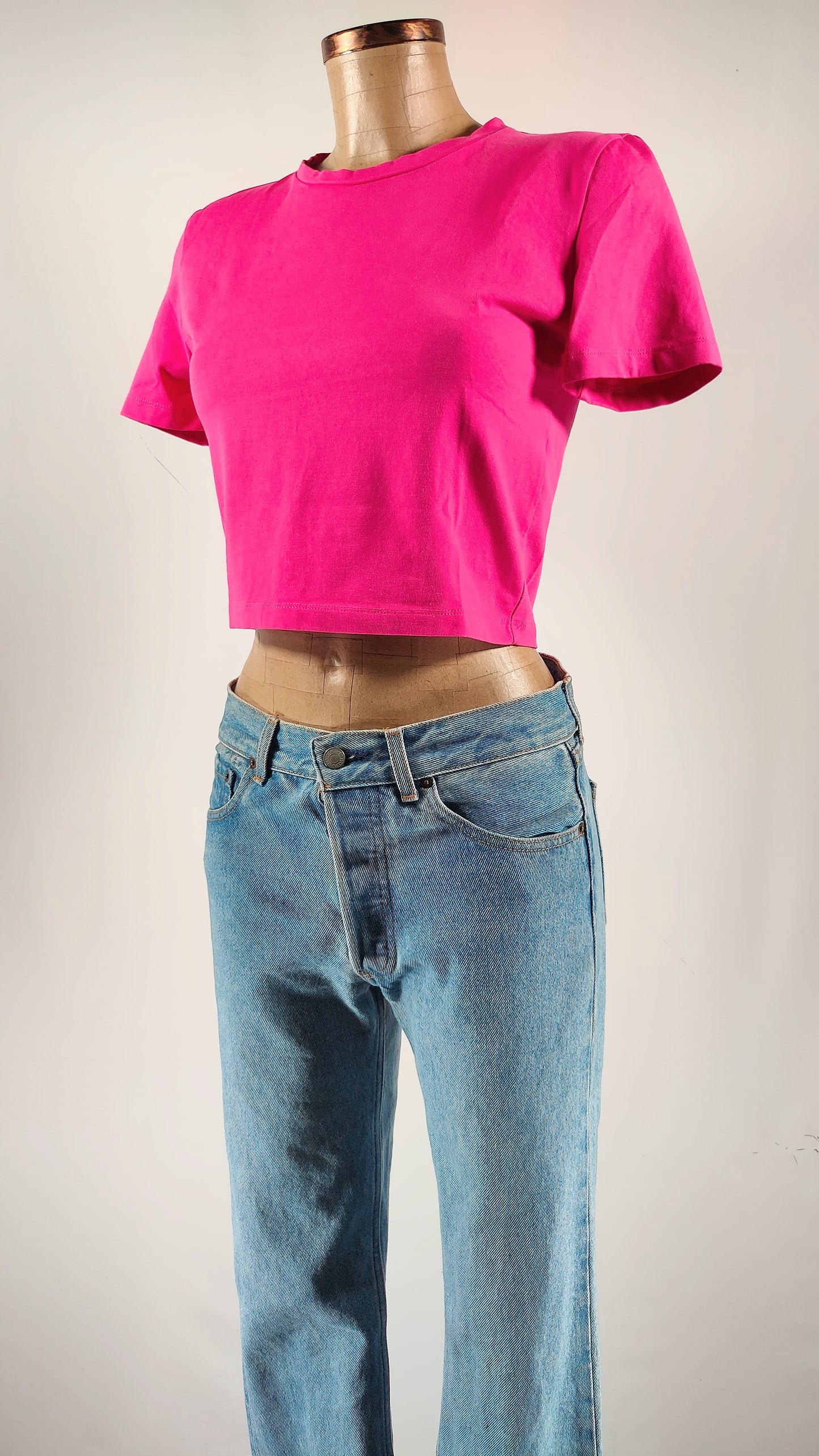 Camiseta ajustada fucsia