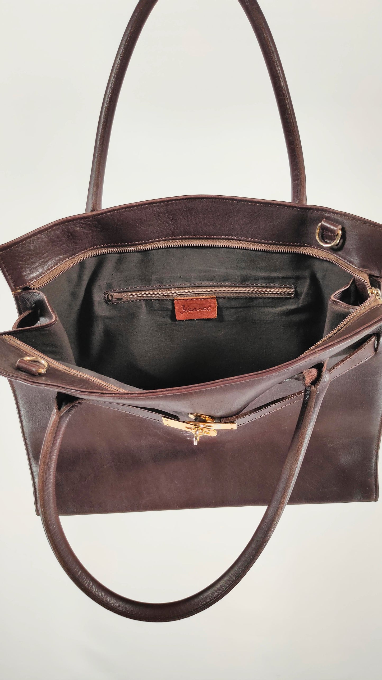 Bolso shopper marrón chocolate