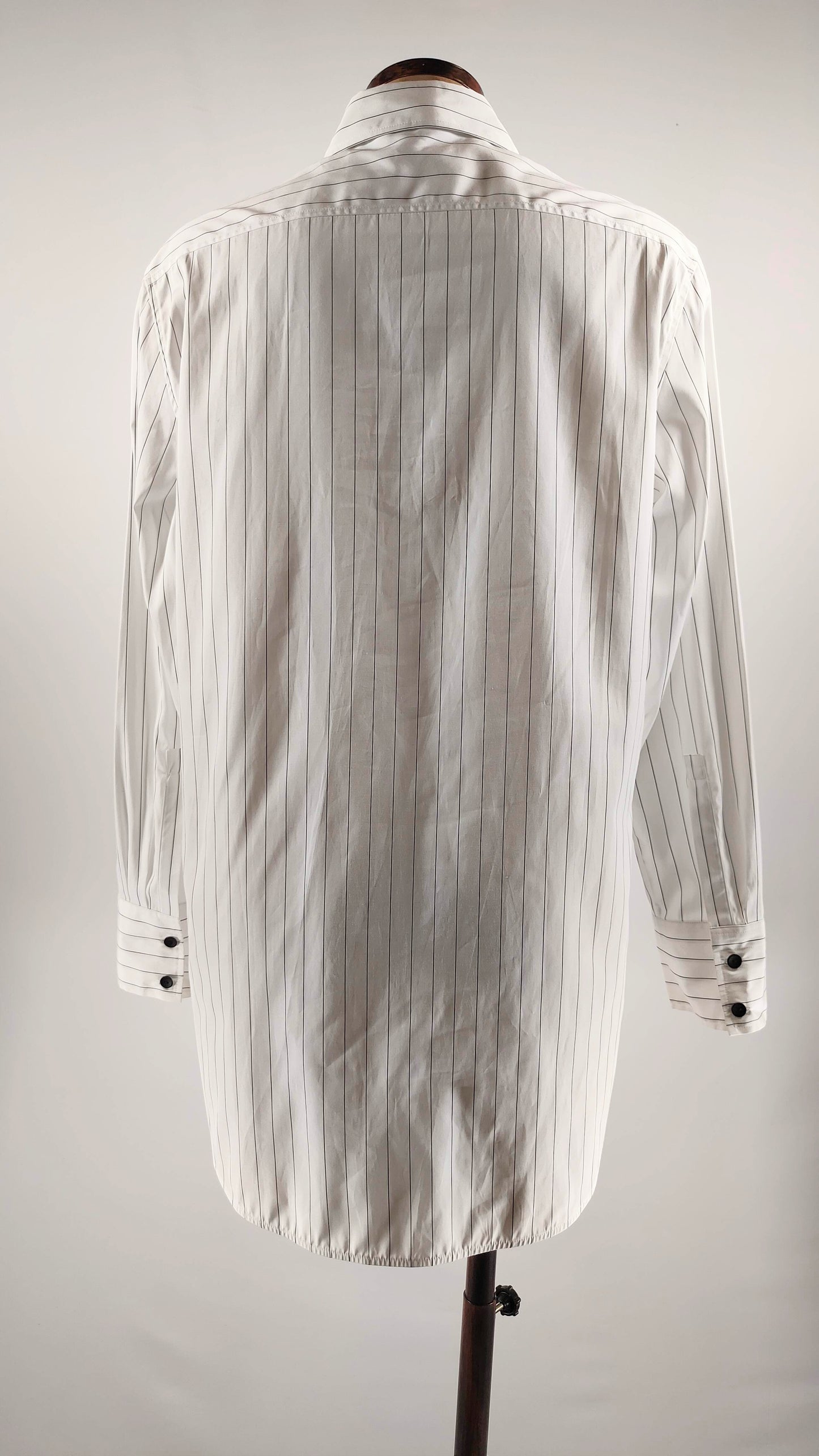 Camisa mezcla algodón doble raya