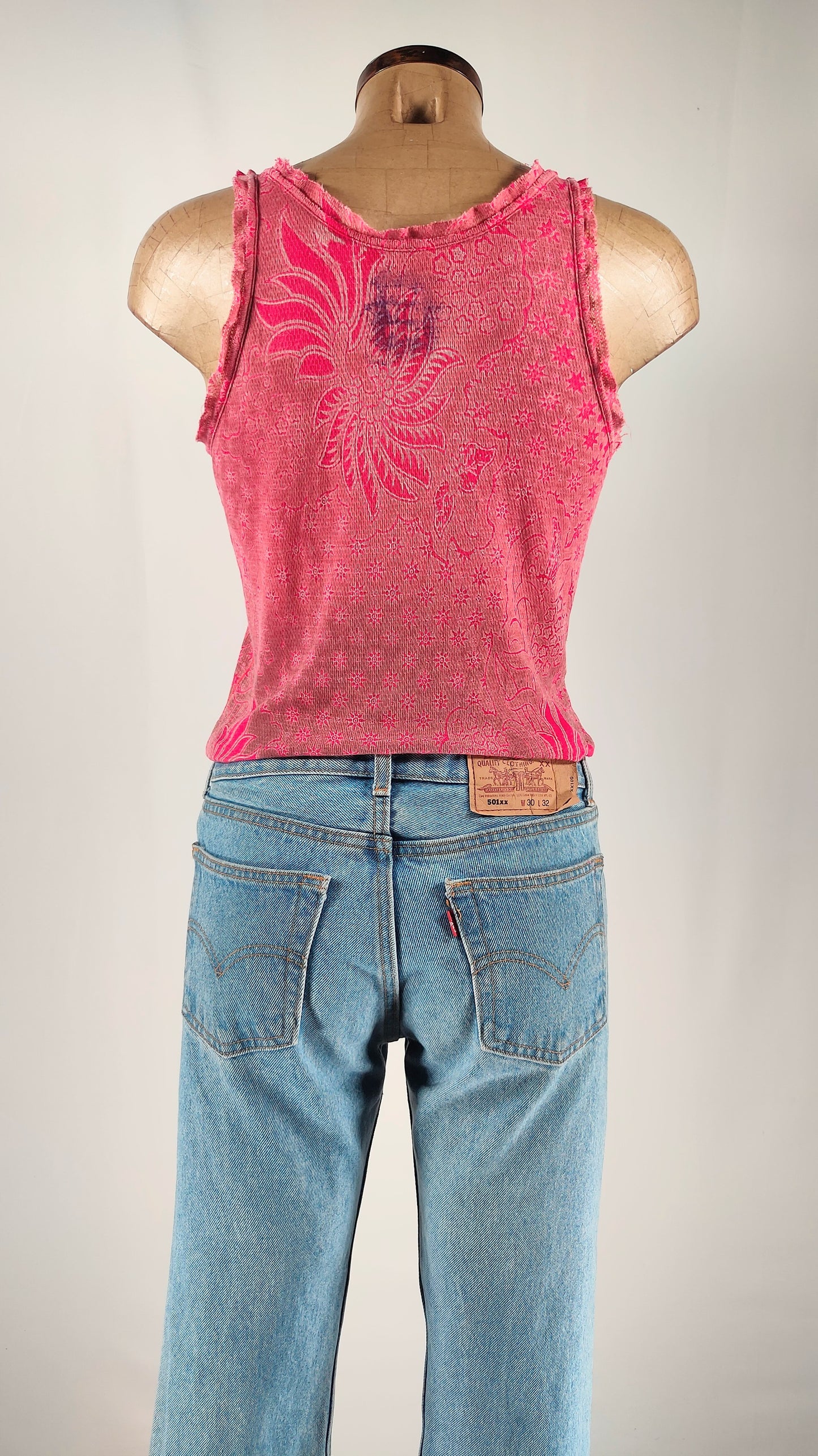Top Custo rosa