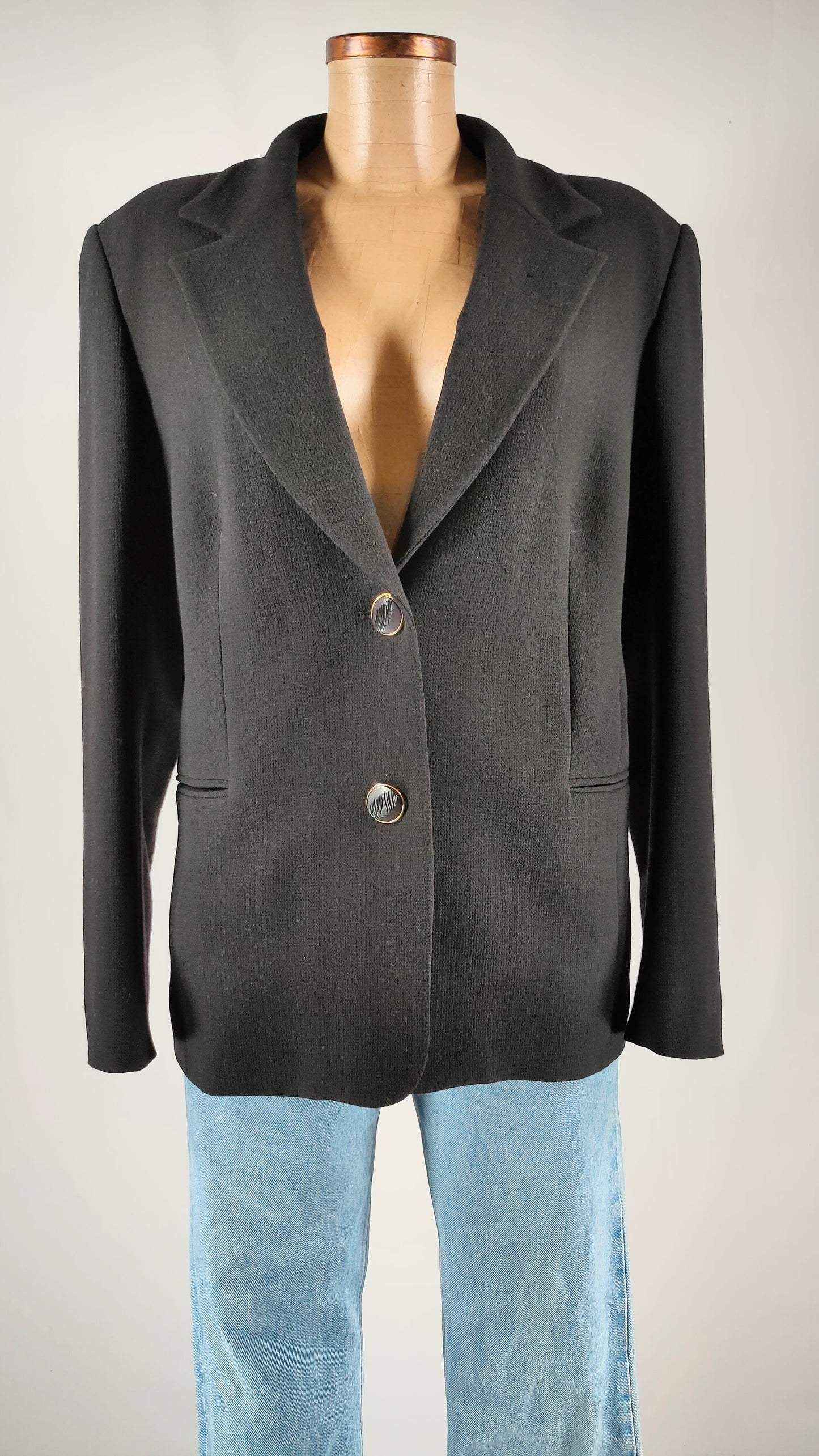 Chaqueta vintage con botones de relieve