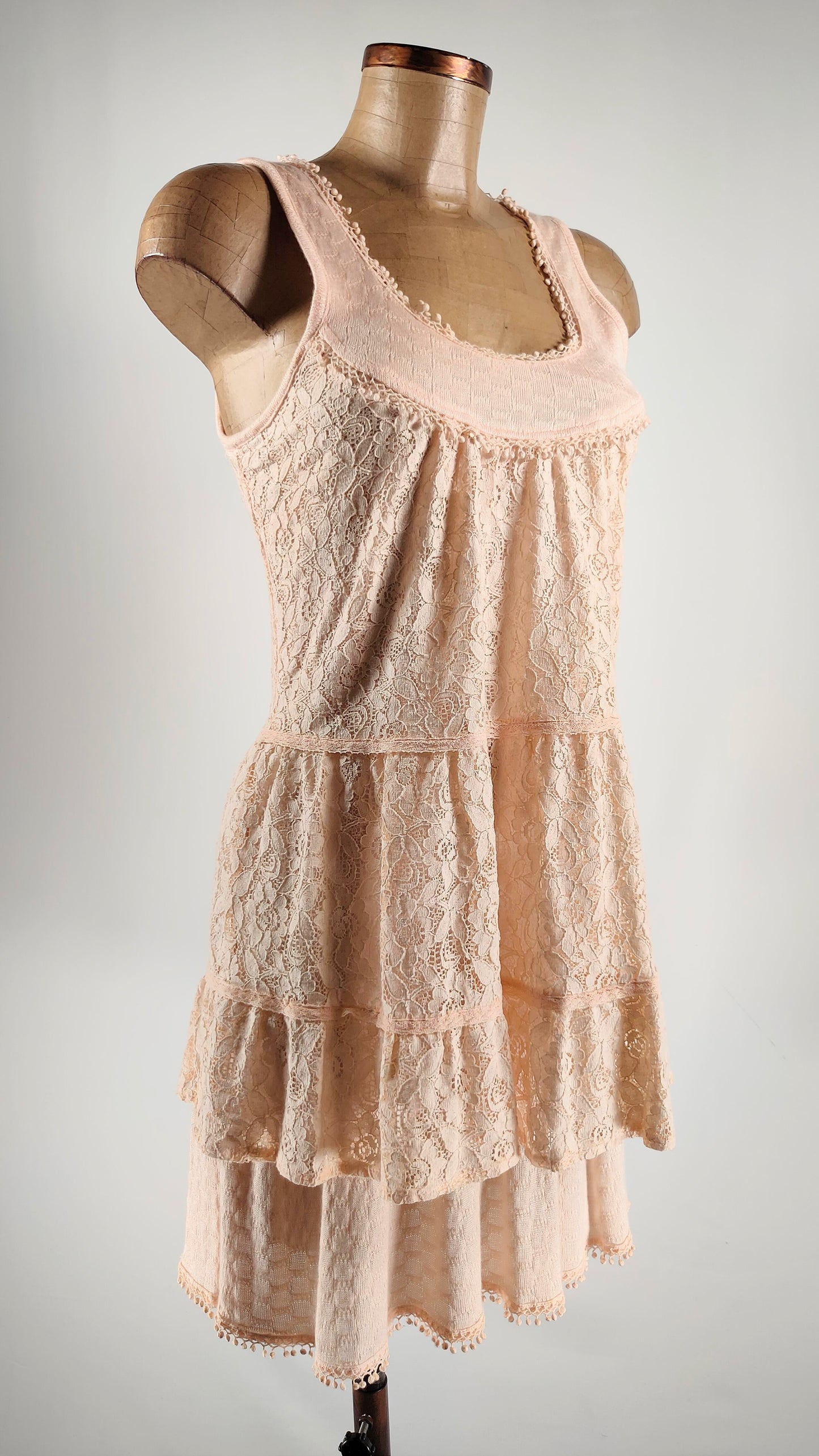 Vestido Ichi efecto bimaterial