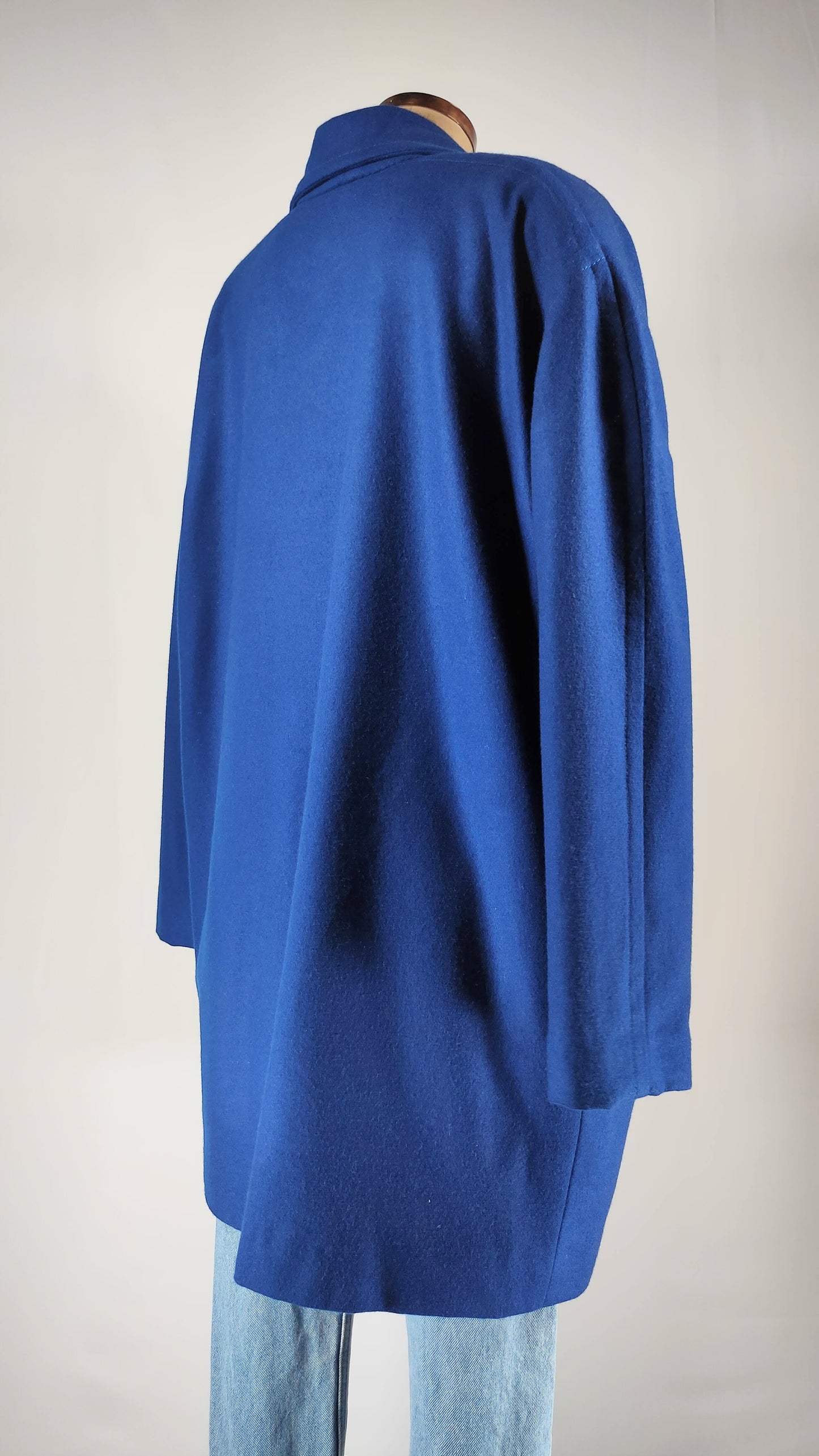 Abrigo oversize vintage azul