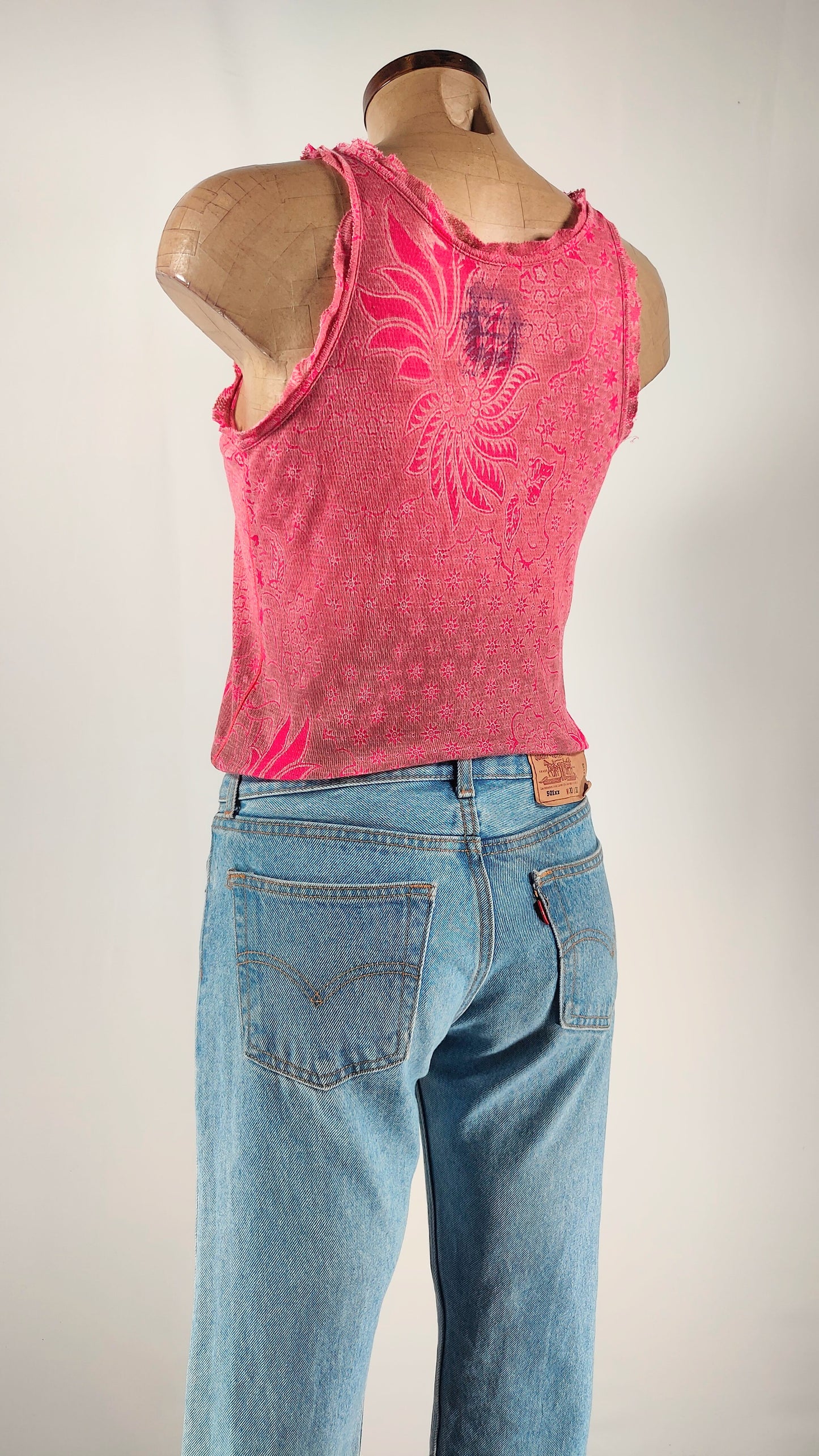 Top Custo rosa