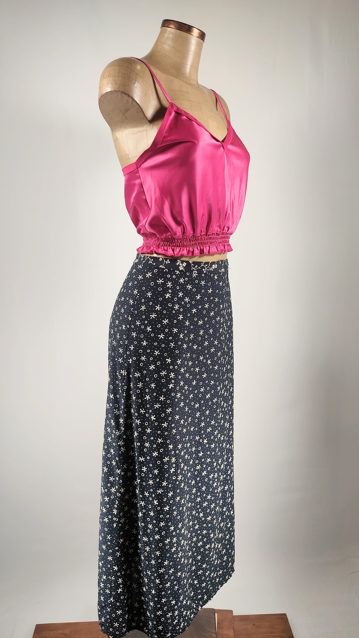 Falda larga estampada