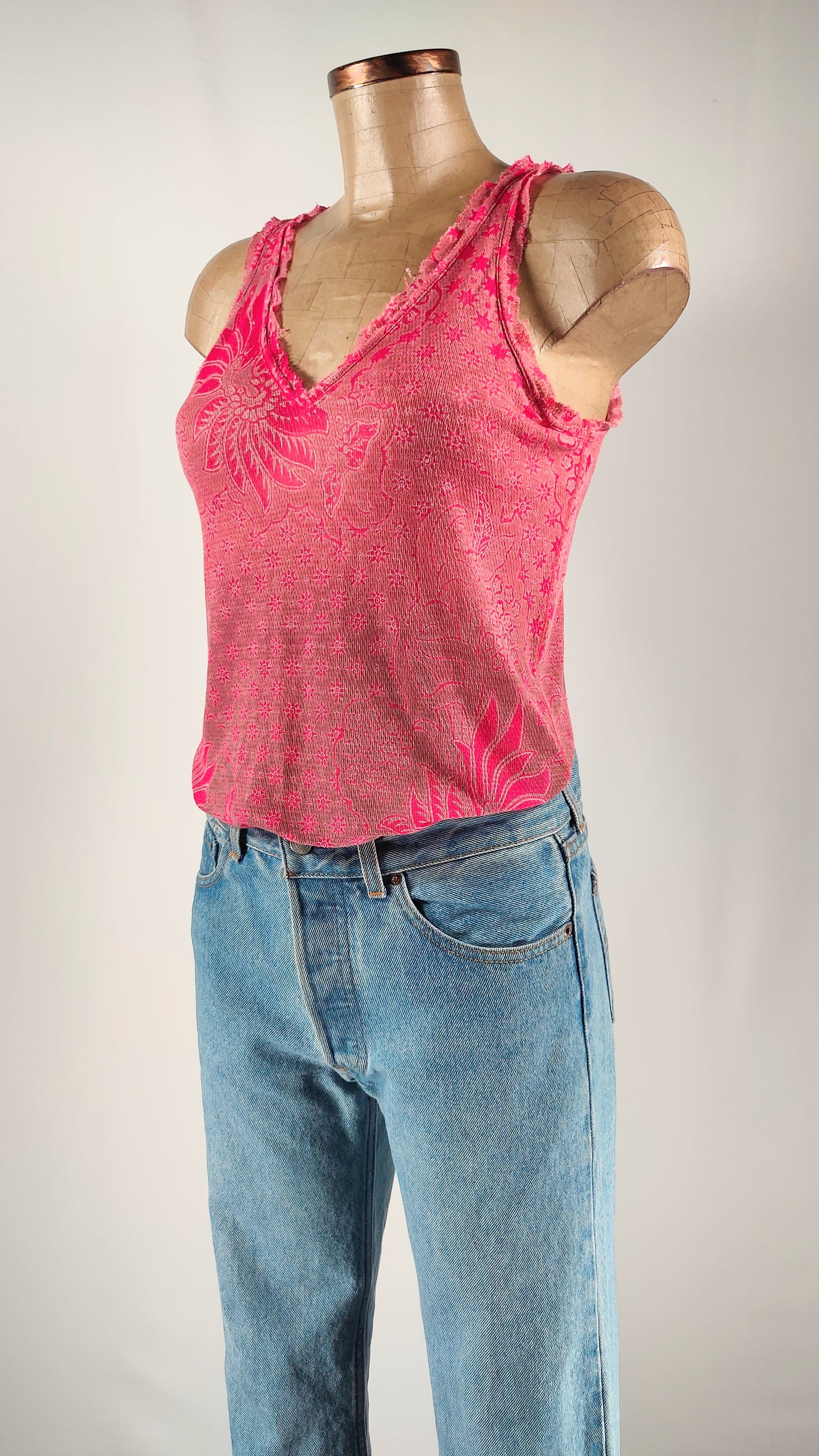 Top Custo rosa
