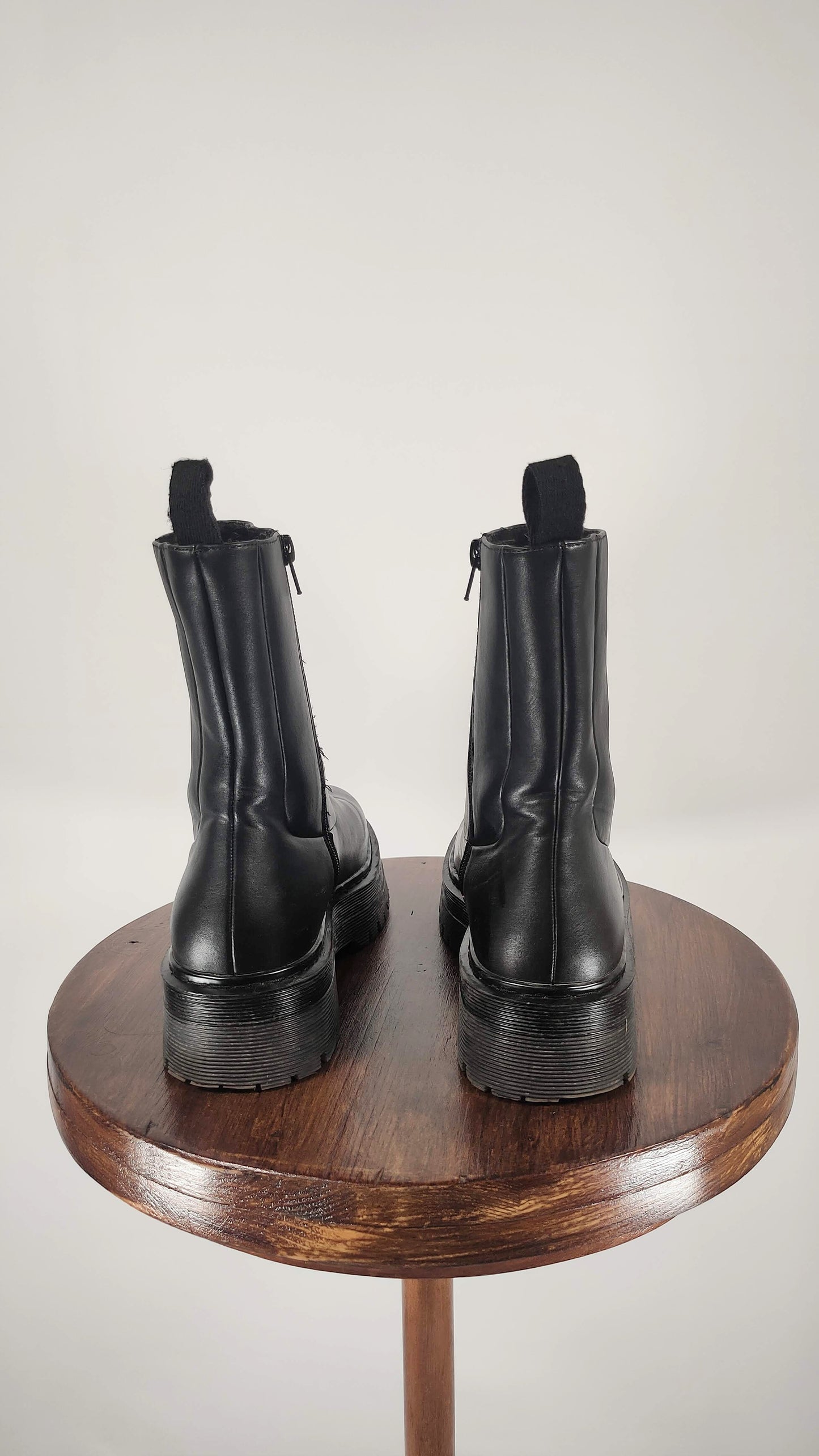 Botines negros con plataforma