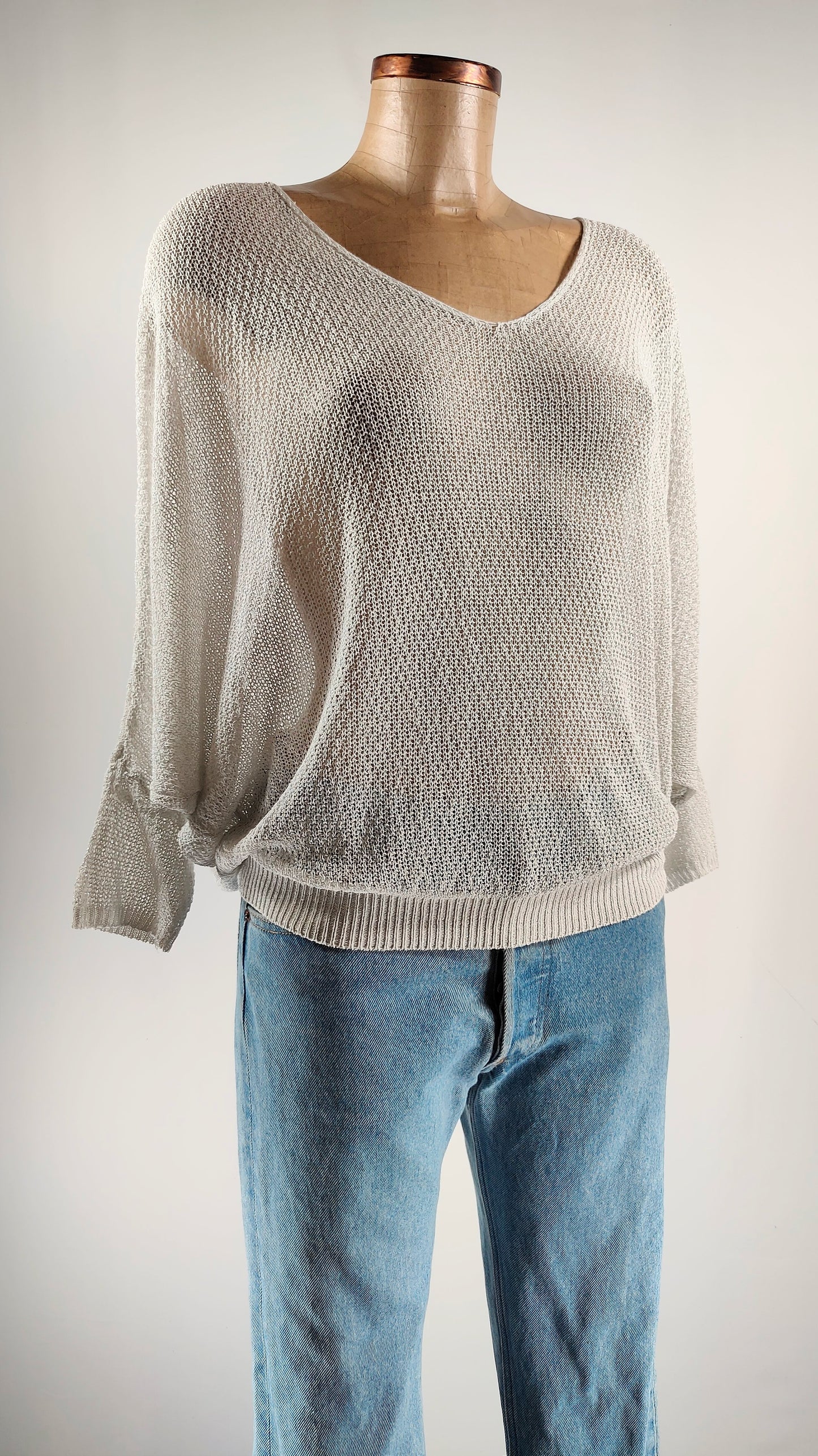 Jersey gris mangas murciélago Benetton