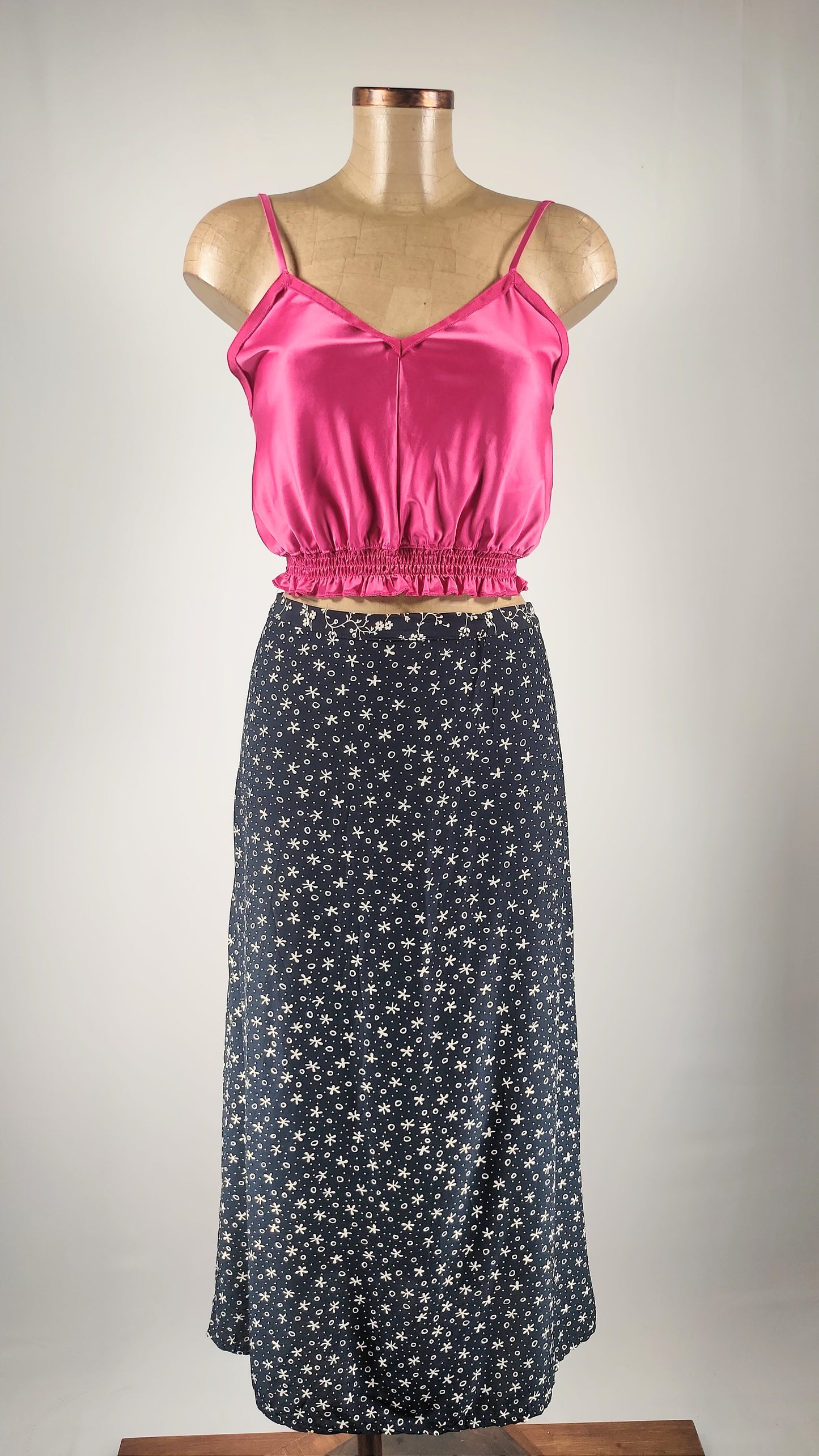 Falda larga estampada
