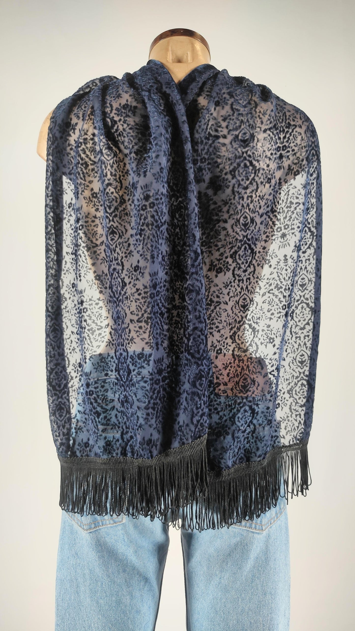 Pañuelo con flecos vintage