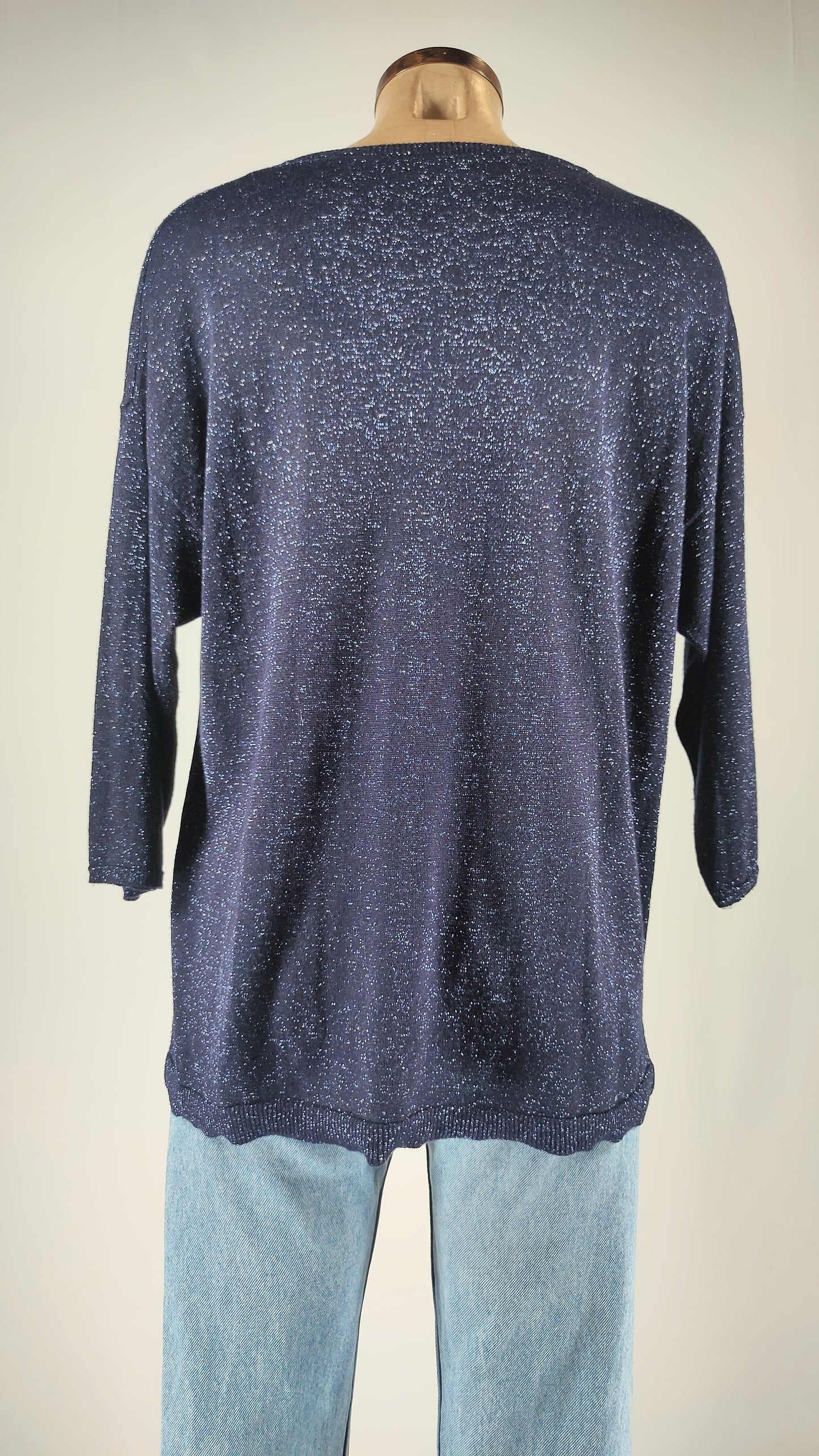 Jersey mangas 3/4 azul brillante
