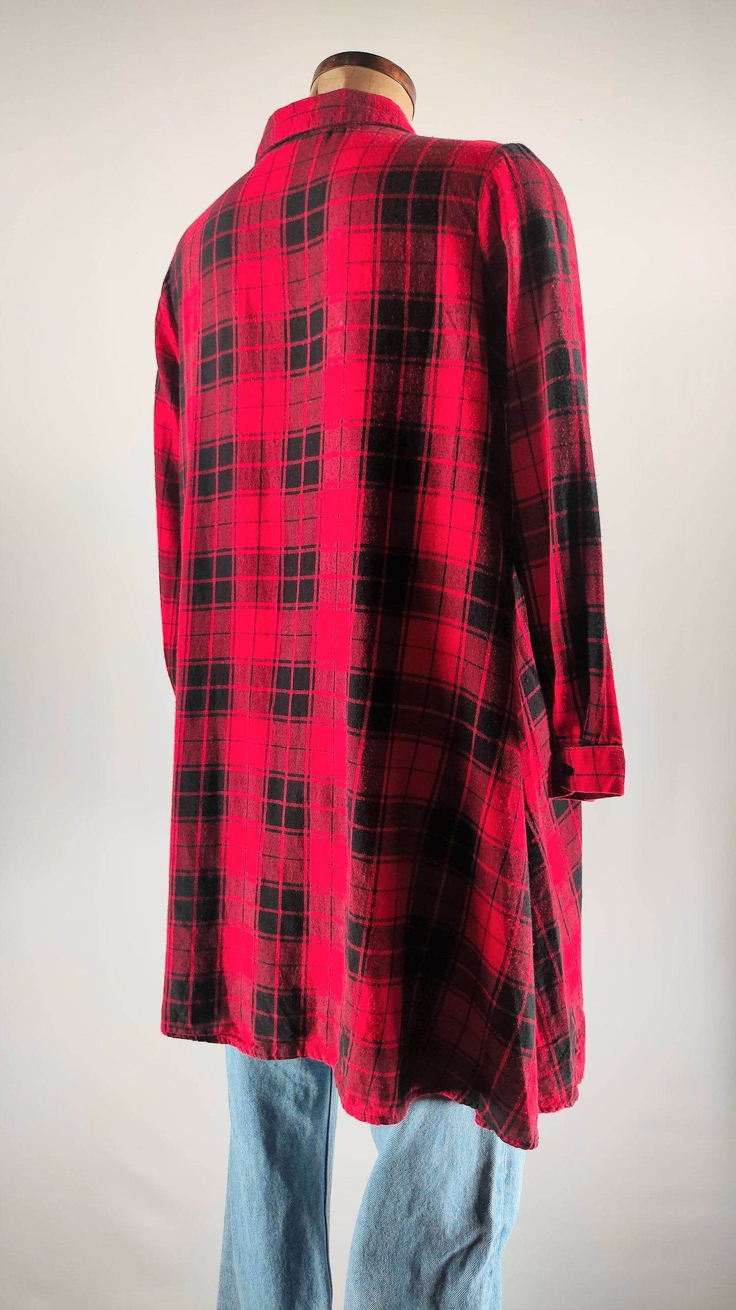 Camisa holgada de cuadros
