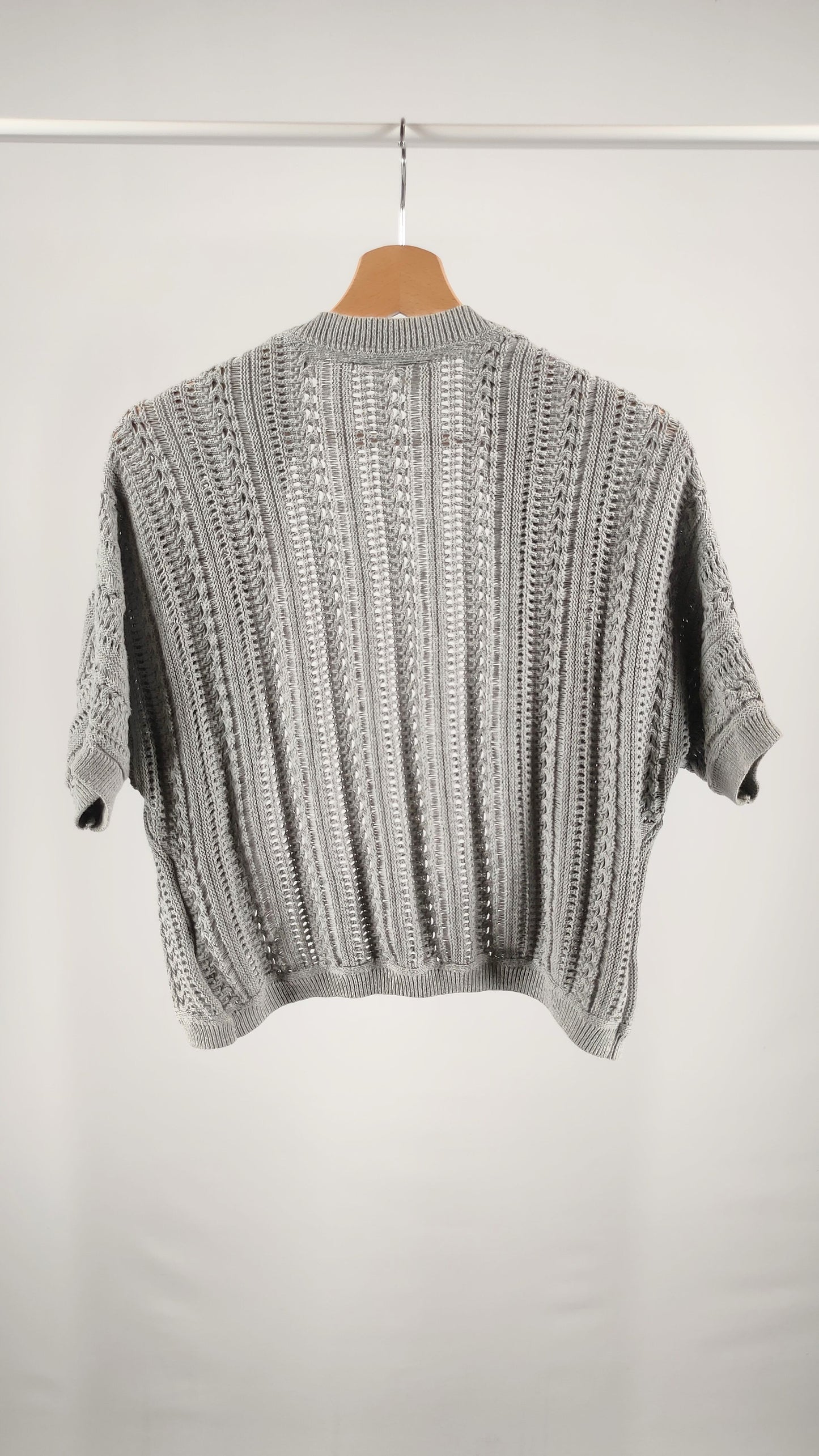 Chaqueta abierta gris