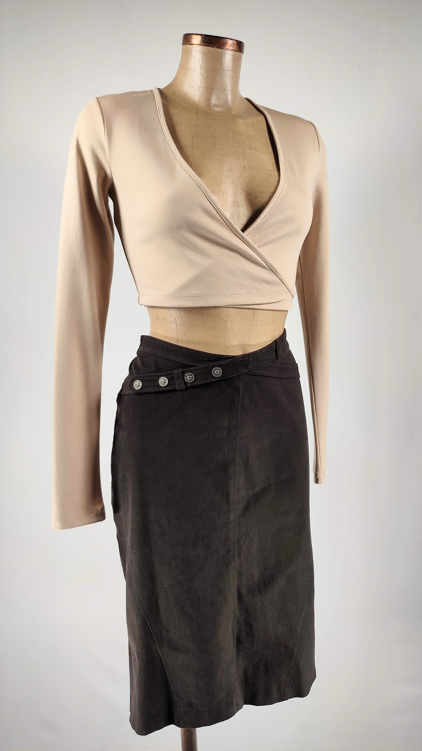 Falda Versace Jeans aterciopelada