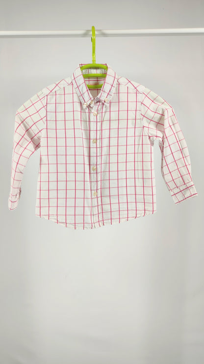 Camisa líneas en rosa