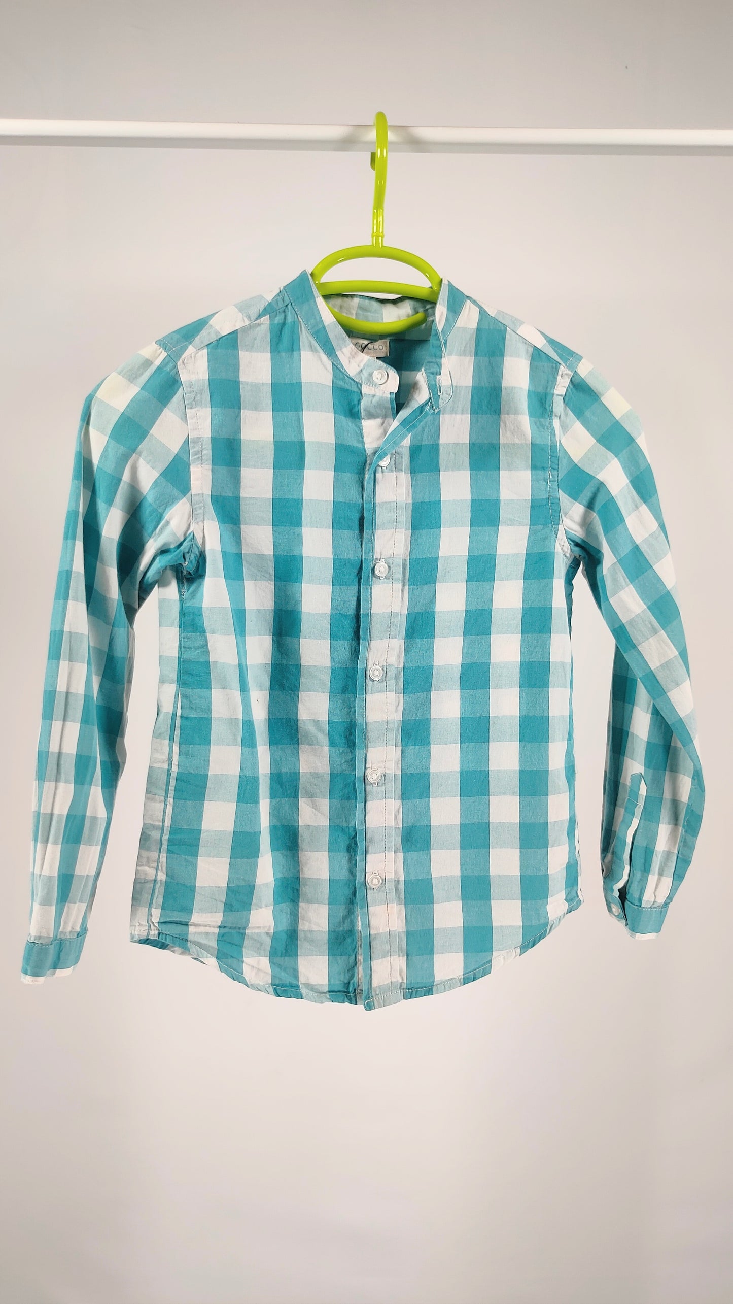 Camisa de cuadros verde