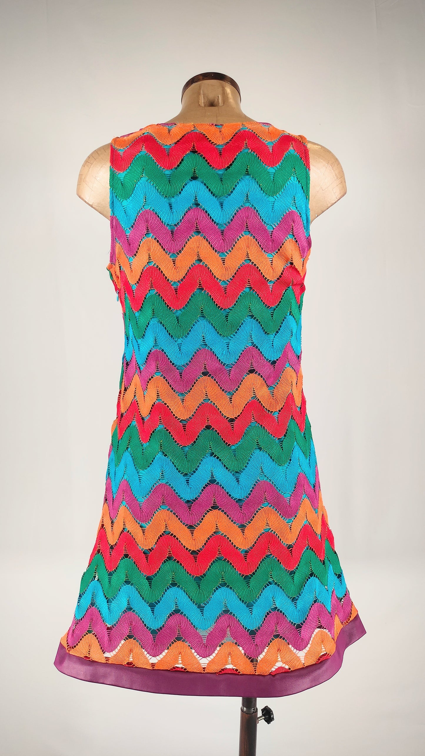 Vestido 60's multicolor