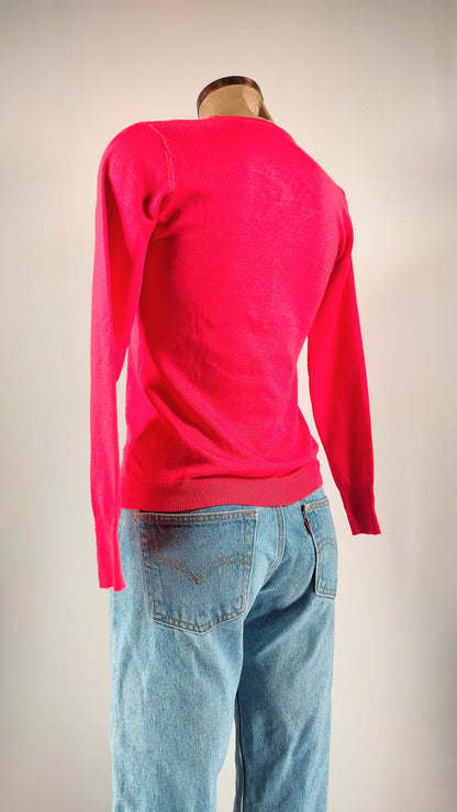 Chaqueta- jersey coral