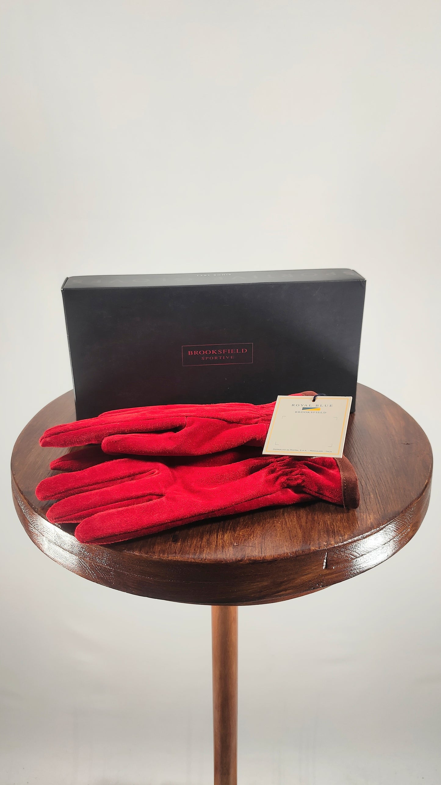 Guantes rojos de piel Brooksfield