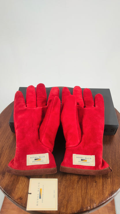 Guantes rojos de piel Brooksfield